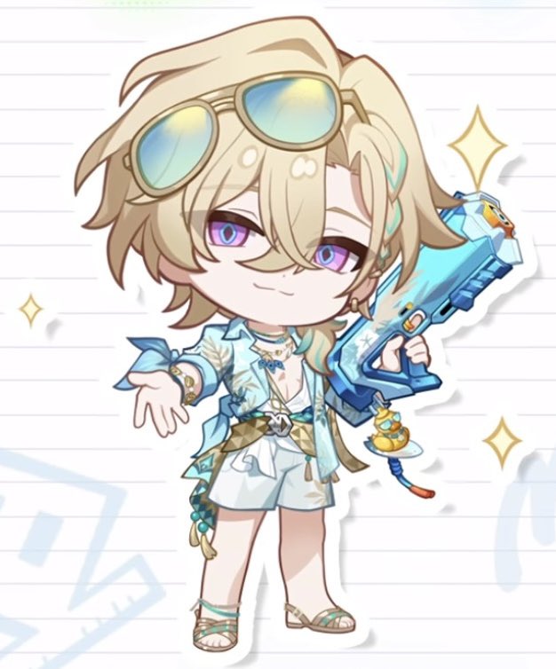 MythusStar's tweet photo. New Official Aventurine Waveflair &amp; Pearl Chibi Illustrations! 

#honkaistarrail #HSR #StarRail #崩壊スターレイル #Aventurine #AventurineWaveflair #Pearl https://t.co/1KFzVYlYuw