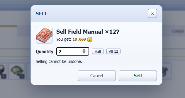 JacSappx's tweet photo. A small moment, but every Zeny counts. 💰 After collecting 12 Field Manuals, I decided to sell 2 for 10,000 Zeny. Not a massive profit, but progress is progress. One trade, one step closer to better gear and bigger goals. 📖✨ #IdleRO @IdleROGame https://t.co/KFDLGRnvx2