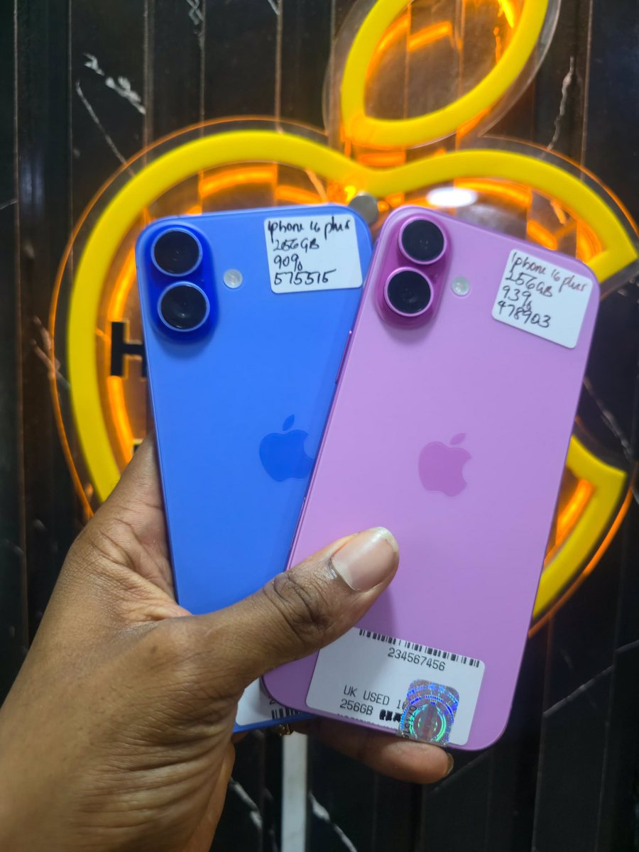 Bigskalez_001's tweet photo. 🇬🇧iPhone 16 plus 
 128Gb—820k
  256gb--900k[2 units
Psim
Fully functional 
Bh-92%

Contact Us via WhatsApp: +2349161892412 https://t.co/PlM9fpyFcR