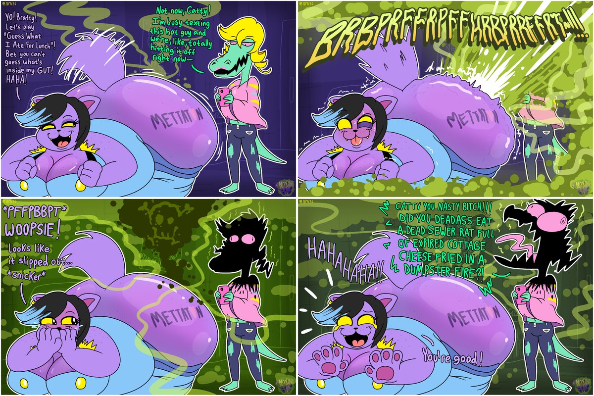 noodlebomb_nsfw's tweet photo. [POOTREON RELEASE]
Catty's Gassy Game (FULL COMIC)
#fart #farts #fartfetish #fartart #fartporn #furryfart #furryfarts #furryfartart #furryfartfetish #furryfartporn #eproctophilia https://t.co/y4lEVlM2bi