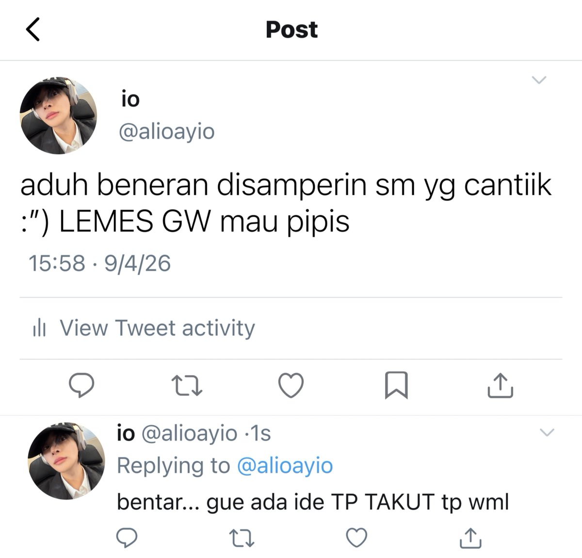 veilserene's tweet photo. kinda loser selebtweet kampus x playerㅡsoft boy. 

☆ sangleo few tweets au https://t.co/lXlapZ9YQb