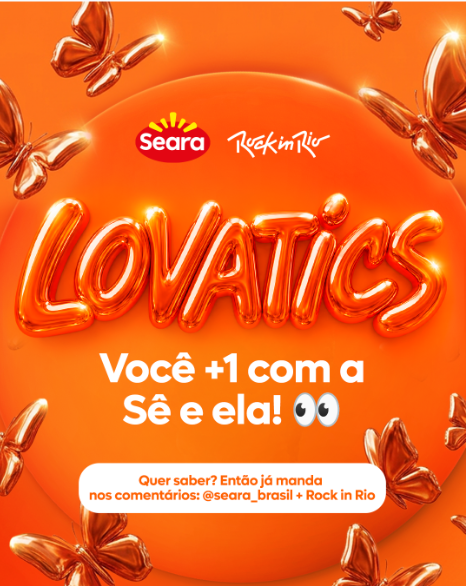 seara_brasil's tweet photo. ATENÇÃO NAÇÃO LOVATICS! É A ÚLTIMA CHANCE...

O GRANDE ENCONTRO DA SÊ de hoje...  

Batendo 2K de comentários ATÉ 14H DE HOJE o mais engajado com nossa hashtag + @seara_brasil + Rock in Rio pode receber uma DM, capaz de causar um HEART ATACK!

CHAMA QUEM VAI COM VOCÊ E VEM :3 https://t.co/LcQqdWEcef
