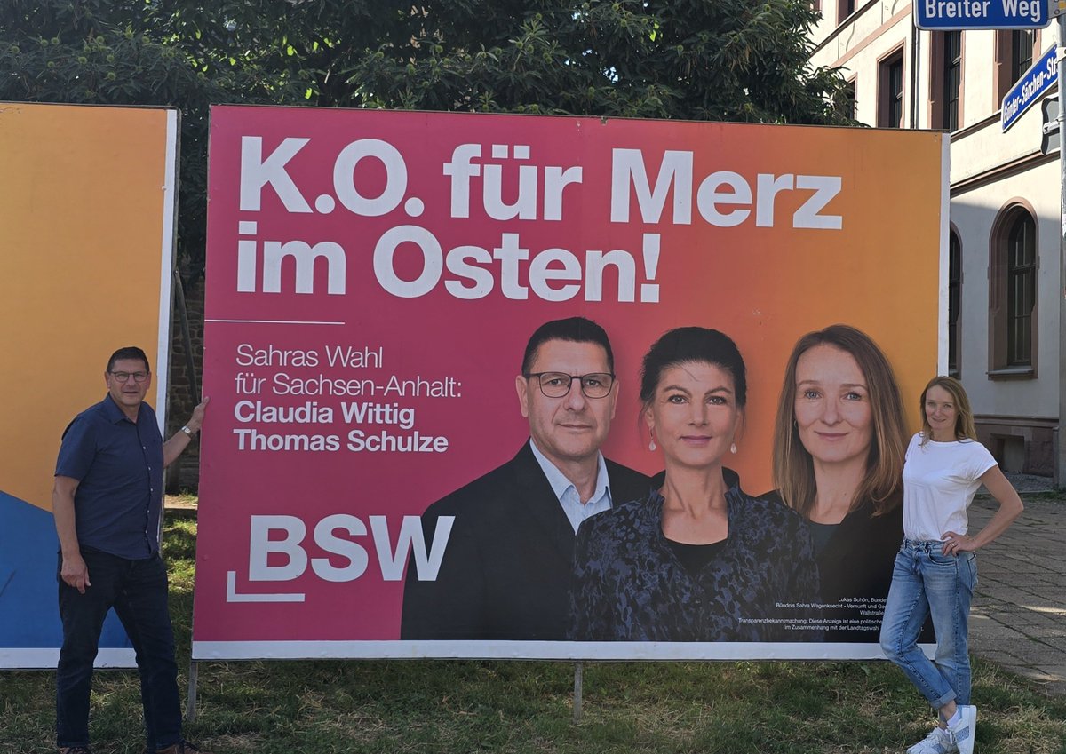 JohnLucasD's tweet photo. Wir halten, was wir auf unsere Wahlplakate schreiben. #BSW  @ThomasSchultzt @DrClaudiaWittig https://t.co/zXnMs9E9SA