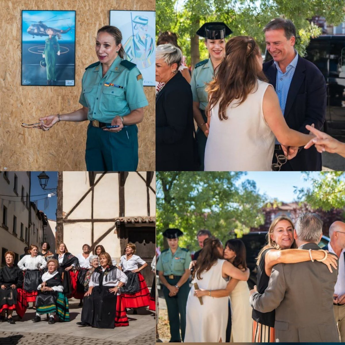 FraileMorinigo's tweet photo. 🎨 @RAGCEBurgos estuvo presente en la inauguración de «Mujeres de Uniforme», una exposición que homenajea a las mujeres de las Fuerzas Armadas y la Guardia Civil.
📍 Covarrubias (Burgos), hasta el 13 de septiembre.
@mujerygc 
@guardiacivil 
#MujeresDeUniforme
#SiempreGuardiaCivil https://t.co/XUokvFZYkN