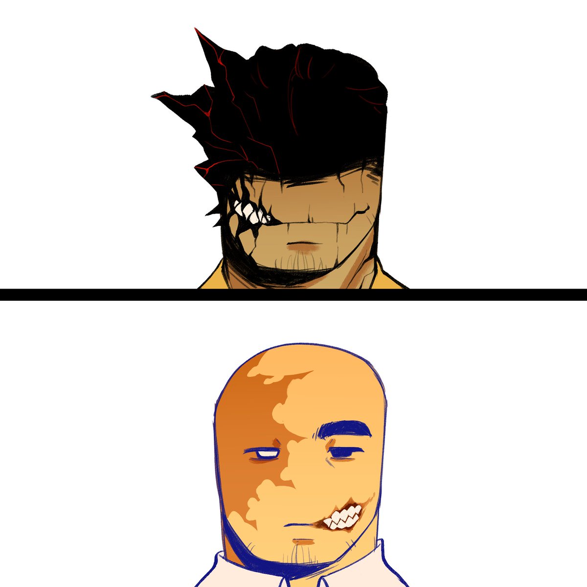 Nah_UoU's tweet photo. [ JohnJane - Hunted/Butcher AU ]

what if they meet 👁👁

#johndoe #janedoe #roblox https://t.co/2qG95xI6OB