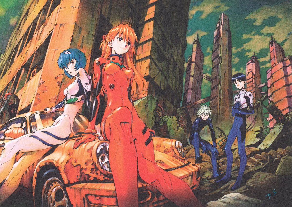 SciFiArchives's tweet photo. Gorgeous Neon Genesis Evangelion art by Yoshiyuki Sadamoto. https://t.co/AidOfmwfuc