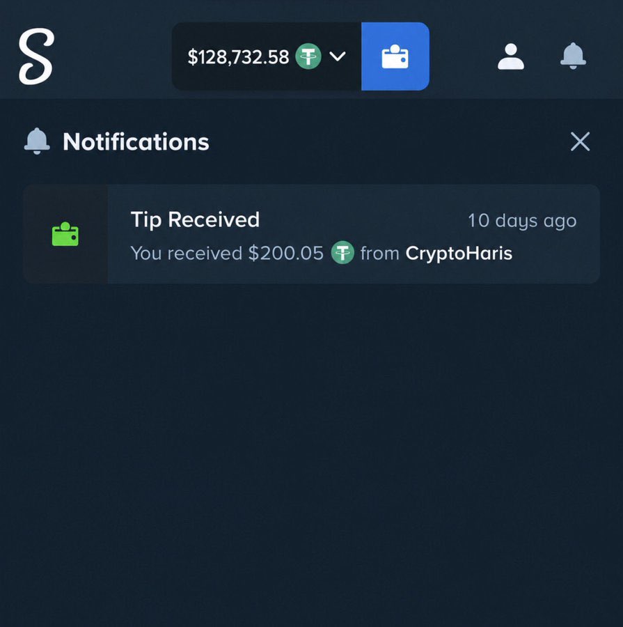 Crypto__Haris's tweet photo. If you never got a Tip on Stake, then comment your username.

Today I will send $200 Tip to 20 people who will comment their Stake username 👇

Must be following me @Crypto__Haris https://t.co/5vdrrbX8fR
