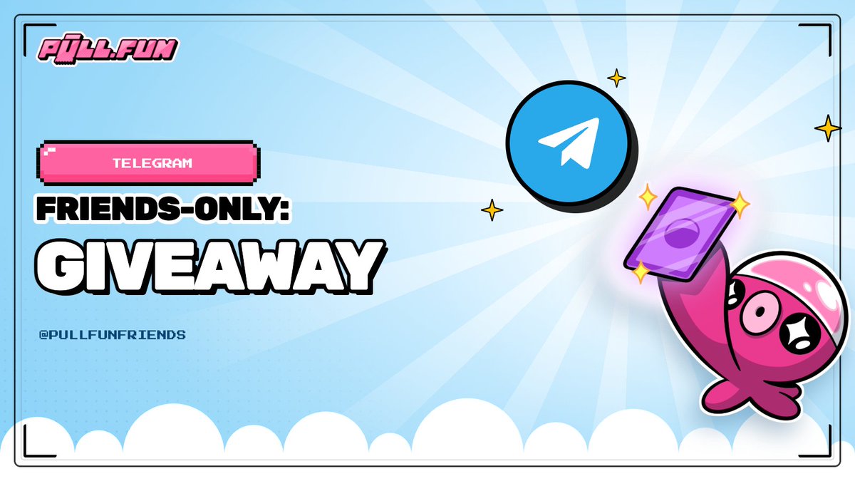 pulldotfun's tweet photo. Our Telegram-exclusive giveaway for the first 100 joiners is now ongoing with prizes up to $300.

If you haven't join, it's not too late for the next batch before our big week ahead. Link in bio. https://t.co/WbDKs0ZfIr