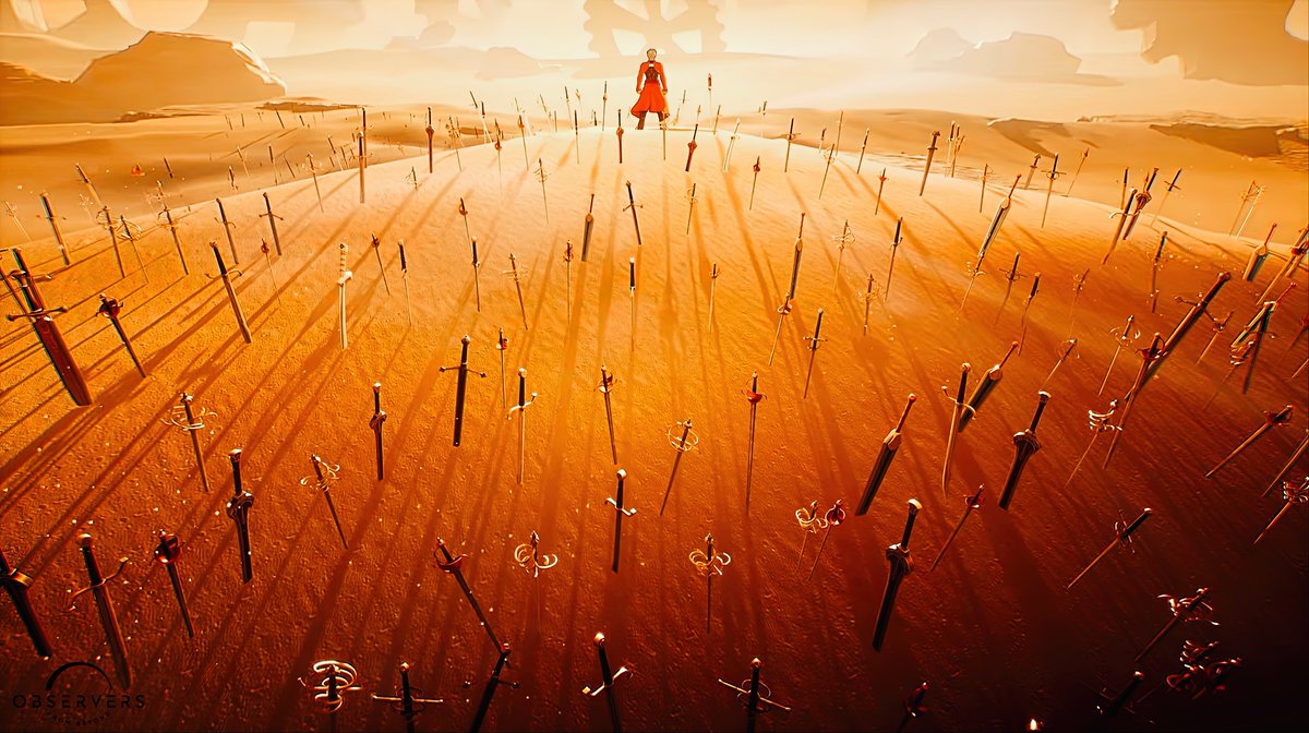 Blue_Phoenixofb's tweet photo. I am the bone of my sword
Steel is my body and fire is my blood
I have created over a thousand blades
Unknown to Death,
Nor known to Life.
Have withstood pain to create many weapons
Yet, those hands will never hold anything
So as I pray, Unlimited Blade Works

(Fate/Extra Record) https://t.co/iAfo1nIlyT