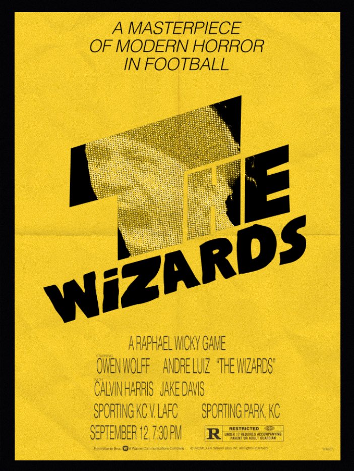 con_n0r16's tweet photo. I’ve been making posters for (almost) every @SportingKC game so far this season with the help of the lovely people @toseethewizards 

Thought I might share them as well because why not. Here’s the one for tonight’s game, and don’t worry, they’re not all this bad https://t.co/MNWtD1IfsF