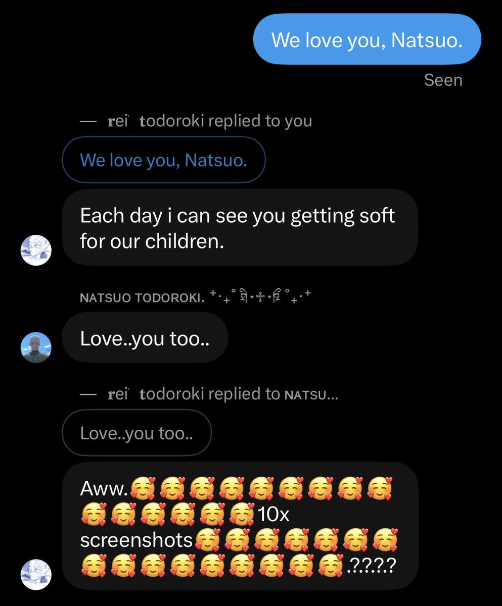 Endeavor_No1's tweet photo. Natsuo called me dad yesterday. I’m so happy. https://t.co/qEYhD6cwcy