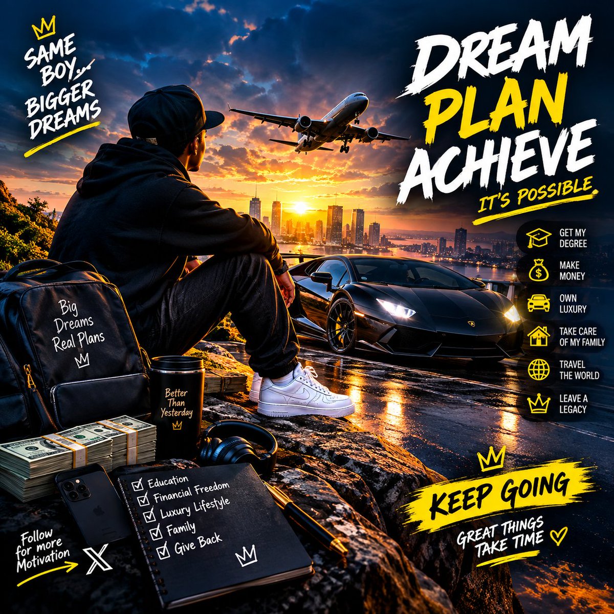 ibbcoolcash's tweet photo. Everybody wants the lifestyle.
Not everybody is ready for the journey.

I’m building mine from zero. 🚀🔥

What are YOU working towards right now? 👇 https://t.co/uL4LS5I4AM