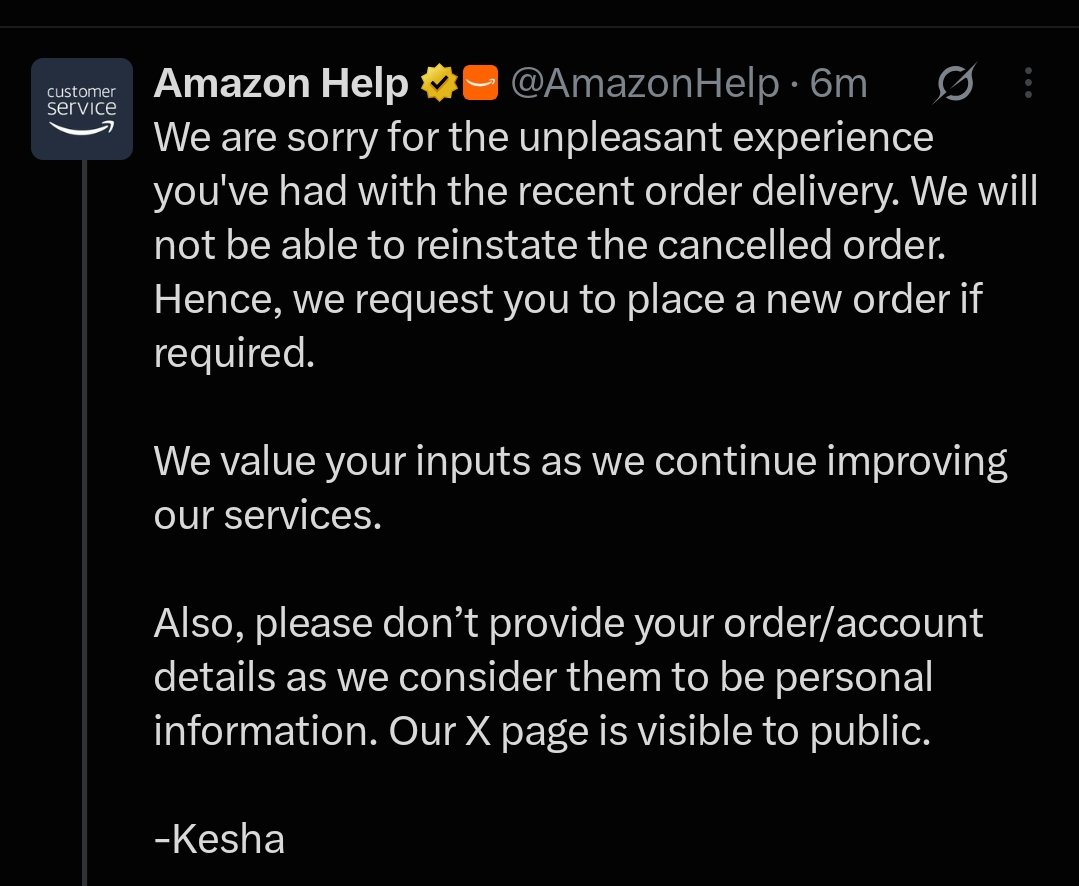 AKKBansal's tweet photo. @amazonIN @JeffBezos @amazon @AmazonHelp @manish_tiwary Hello Mr @JeffBezos you must see what's happening at your organisation, delivery deliberately want to degrade company, even your support team also helping them to do so , see this attachment. Instead of raising complaint against delivery centre, they're helping them. https://t.co/nUEnfN589u