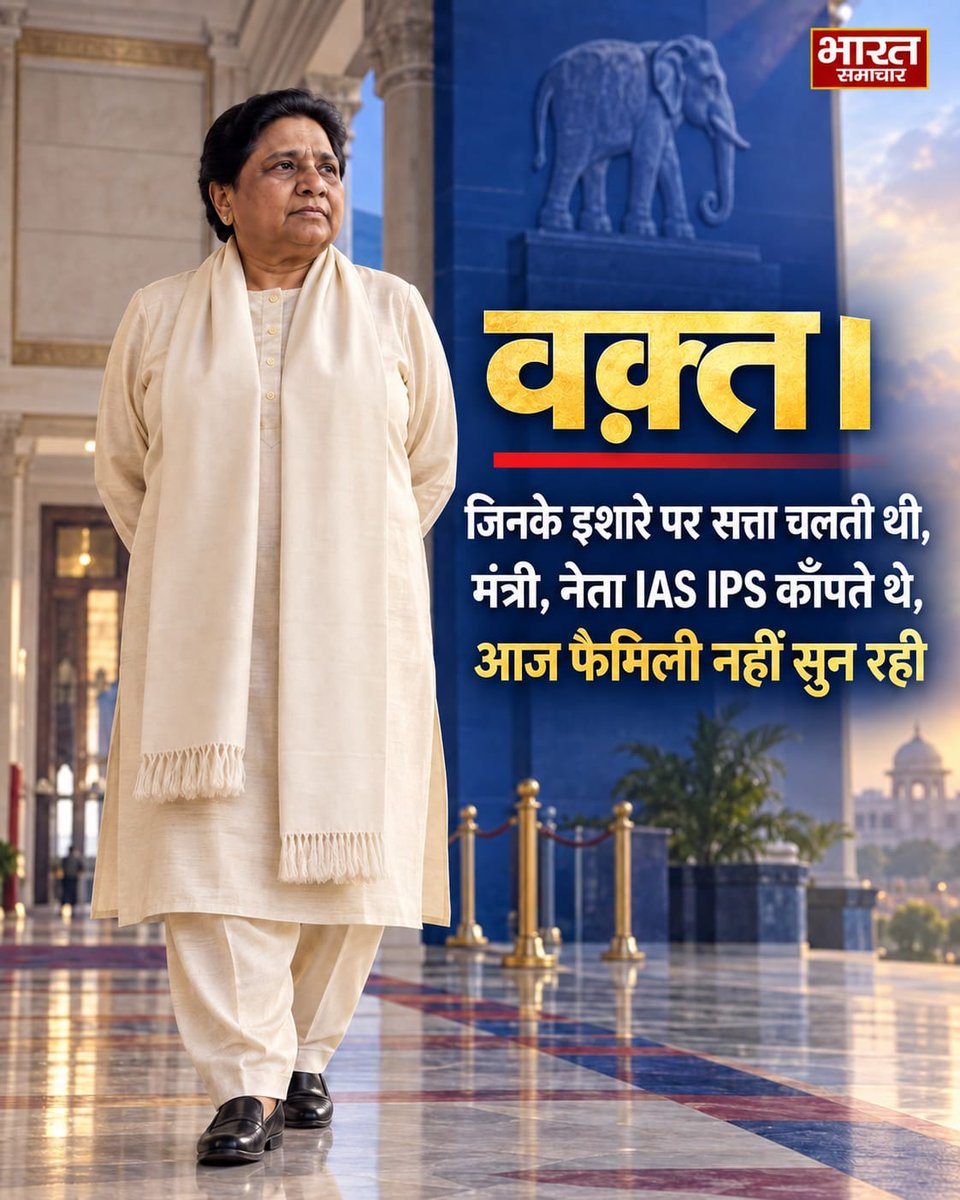 bstvlive's tweet photo. बहनजी के किले में दरार: सत्ता, परिवार और मायावती के अकेले पड़ जाने की कहानी। 

कभी उनकी एक आवाज पर उत्तर प्रदेश की सत्ता कांपती थी। अफसरों की सांसें थम जाती थीं, विरोधियों की रणनीति बदल जाती थी और लाखों कार्यकर्ता नीला झंडा उठाकर सड़कों पर उतर आते थे। वह महिला, जिसने भारतीय राजनीति के सबसे कठिन सामाजिक किले को तोड़ा; जिसने सदियों से सत्ता की चौखट से दूर रखे गए समाज को मुख्यमंत्री की कुर्सी तक पहुंचाया आज वही मायावती अपने परिवार, सुरक्षा और देखभाल की चिंताओं को सार्वजनिक रूप से लिख रही हैं।

यह केवल एक भावुक सोशल मीडिया पोस्ट नहीं है। यह उस विशाल राजनीतिक साम्राज्य के भीतर से आई हुई एक कराह है, जिसकी नींव कांशीराम ने आंदोलन से रखी और जिसे मायावती ने सत्ता की बुलंदी तक पहुंचाया।

सवाल सिर्फ इतना नहीं कि आकाश आनंद बाहर क्यों हुए, ईशान आनंद का उभार क्यों रुका और दीपिका आनंद का नाम अचानक क्यों सामने आया। बड़ा सवाल यह है जिस मायावती ने उत्तर प्रदेश की राजनीति में अपना लोहा मनवाया, वह अपने ही बनाए किले में इतनी अकेली कैसे पड़ गईं?

कांशीराम ने आंदोलन बनाया, मायावती ने उसे सत्ता दी

वर्ष 1984 में कांशीराम ने बहुजन समाज पार्टी की स्थापना की थी। BSP केवल एक चुनावी दल नहीं थी। वह उन लोगों की राजनीतिक आकांक्षा थी, जिनके हिस्से में सदियों से सत्ता नहीं, केवल संख्या आई थी। कांशीराम ने उस संख्या को चेतना दी और मायावती को उस चेतना का राजनीतिक चेहरा बनाया।

दिल्ली में अध्यापिका की नौकरी करने वाली एक युवा दलित महिला को कांशीराम ने जब राजनीति में उतारा, तब शायद ही किसी ने सोचा होगा कि यही महिला एक दिन देश के सबसे बड़े राज्य की चार बार मुख्यमंत्री बनेगी।

मायावती ने राजनीति विरासत में नहीं पाई थी। उनके पीछे कोई राजघराना, उद्योगपति परिवार या स्थापित राजनीतिक वंश नहीं था। उन्होंने अपमान झेला, संघर्ष किया, संगठन बनाया और अपने नाम के आगे ऐसा राजनीतिक प्रभाव खड़ा किया कि समर्थक उन्हें नेता नहीं, “बहनजी” कहने लगे।

फिर आया वर्ष 2007। BSP ने उत्तर प्रदेश विधानसभा की 403 में से 206 सीटें जीतकर पूर्ण बहुमत की सरकार बनाई। लगभग 30.4 प्रतिशत वोट हासिल करके मायावती ने वह कर दिखाया, जो उस समय असंभव माना जा रहा था। दलित आधार के साथ ब्राह्मणों और अन्य सामाजिक वर्गों को जोड़कर बनाया गया उनका “सर्वजन” समीकरण भारतीय चुनावी राजनीति का ऐतिहासिक प्रयोग था।

उस विजय के बाद मायावती केवल दलित राजनीति की सबसे बड़ी नेता नहीं रहीं; उन्हें देश के संभावित प्रधानमंत्री के रूप में देखा जाने लगा। उनके पास सत्ता थी, संगठन था, समर्पित वोट था और ऐसा अनुशासन था जिसमें बहनजी का फैसला ही अंतिम फैसला होता था।

लेकिन इसी व्यवस्था की सबसे बड़ी शक्ति धीरे-धीरे उसकी सबसे बड़ी कमजोरी बन गई।

जहां नेता ही पार्टी बन जाए, वहां उत्तराधिकारी संकट बन जाता है

BSP में मायावती के बाद कोई स्वाभाविक दूसरी पंक्ति विकसित नहीं हो सकी। कांशीराम ने मायावती को तैयार किया था, लेकिन मायावती अपने बाद वैसा कोई निर्विवाद नेता तैयार नहीं कर पाईं।

पार्टी के कई बड़े चेहरे एक-एक करके बाहर होते गए। संगठन का संवाद कम होता गया और सारे फैसले एक केंद्र में सिमटते चले गए। जब तक मायावती चुनाव जिताती रहीं, यह केंद्रीकरण अनुशासन कहलाया। लेकिन जैसे-जैसे चुनावी जमीन खिसकी, वही व्यवस्था राजनीतिक अकेलेपन में बदलने लगी।

2007 की 206 सीटों वाली BSP वर्ष 2012 में 80 सीटों पर आ गई। 2017 में पार्टी केवल 19 सीटें जीत सकी और 2022 के उत्तर प्रदेश विधानसभा चुनाव में उसके खाते में सिर्फ एक सीट आई। 2024 के लोकसभा चुनाव में BSP एक भी सीट नहीं जीत सकी।

यह केवल सीटों की गिरावट नहीं थी। यह उस आंदोलन का सिकुड़ना था, जिसने कभी देश की राजनीति को बहुजन शक्ति का अर्थ समझाया था।

इसी गिरावट के बीच उत्तराधिकारी का सवाल मायावती के सामने खड़ा हुआ।

आकाश का उदय और बार-बार राजनीतिक अंत 

मायावती ने अपने छोटे भाई आनंद कुमार के बड़े बेटे आकाश आनंद को आगे बढ़ाया। विदेश से पढ़े, युवा और अंग्रेजी-हिंदी दोनों में सहज आकाश को BSP के नए दौर का चेहरा माना गया। दिसंबर 2023 में उन्हें मायावती का राजनीतिक उत्तराधिकारी घोषित किया गया।

लेकिन यह ताज उनके सिर पर कभी स्थिर नहीं रहा।

मई 2024 में मायावती ने उन्हें “परिपक्व” होने तक महत्वपूर्ण जिम्मेदारियों से हटा दिया। कुछ सप्ताह बाद उन्हें वापस ले लिया गया। मार्च 2025 में फिर पद से हटाया, पार्टी से बाहर किया और बाद में माफी के बाद वापसी का रास्ता खोल दिया। फिर उन्हें राष्ट्रीय स्तर की जिम्मेदारी मिली और सितंबर 2026 में एक बार फिर पद तथा पार्टी दोनों से मुक्त कर दिया गया।

कुछ वर्षों में आकाश ने जितनी बार राजनीतिक शपथ नहीं ली, उससे अधिक बार उन्हें उत्तराधिकारी बनाया, हटाया और वापस बुलाया गया।

इस बार विवाद केवल आकाश के राजनीतिक आचरण का नहीं था। केंद्र में उनके ससुर और BSP के पुराने नेता अशोक सिद्धार्थ भी आ गए। मायावती को संदेह था कि आकाश पार्टी और बहुजन आंदोलन से अधिक अपने ससुराल तथा पारिवारिक संबंधों से प्रभावित हो रहे हैं।

स्थिति यहां तक पहुंची कि एक सोशल मीडिया पोस्ट को repost न करना भी वफादारी की कसौटी बन गया। अशोक सिद्धार्थ ने राजनीति से संन्यास की घोषणा कर दी, लेकिन मायावती ने उसे देर से उठाया गया कदम माना। इसके बाद आकाश का BSP से रिश्ता लगभग समाप्त कर दिया गया। 

यह साधारण अनुशासनात्मक कार्रवाई नहीं थी। यह बुआ और भतीजे के बीच भरोसे के पूरी तरह टूट जाने की सार्वजनिक घोषणा थी।

ईशान आए, लेकिन उनका सूरज भी उगने से पहले ढल गया

आकाश के हटते ही छोटे भाई ईशान आनंद को आगे लाया गया। वह मायावती के साथ मंच पर दिखाई दिए, उन्हें संगठनात्मक जिम्मेदारी मिली और राजनीतिक गलियारों में चर्चा शुरू हुई कि बहनजी ने नया उत्तराधिकारी खोज लिया है।

लेकिन कहानी ने कुछ ही दिनों में फिर करवट बदल ली।

मायावती ने साफ कर दिया कि आनंद कुमार के दोनों बेटों आकाश और ईशान को BSP में किसी छोटे या बड़े पद पर रहकर राजनीति करने का मौका नहीं मिलेगा। इस फैसले को उन्होंने अंतिम बताया। 

यानी जिस परिवार को कभी मायावती अपनी राजनीतिक विरासत सौंपना चाहती थीं, उसी परिवार के दोनों बेटों के लिए उन्होंने पार्टी का दरवाजा बंद कर दिया।

और तभी एक नया नाम सामने आया, दीपिका आनंद।

अब दीपिका की दस्तक

दीपिका आनंद, मायावती के भाई आनंद कुमार की बेटी हैं और फिलहाल कानून की पढ़ाई कर रही हैं। मायावती ने संकेत दिया है कि भविष्य में आनंद कुमार अपनी कुछ जिम्मेदारियां दीपिका को सौंप सकते हैं। लेकिन इसके साथ एक कठोर शर्त भी जोड़ दी गई। पार्टी और बहुजन आंदोलन के प्रति अटूट निष्ठा।

कल तक आकाश वारिस थे। फिर ईशान संभावना बने। अब दीपिका के लिए रास्ता खुलता दिखाई दे रहा है।

लेकिन असली प्रश्न यह है कि क्या किसी पार्टी का उत्तराधिकार नाम बदल देने से तय हो जाता है? क्या एक विशाल सामाजिक आंदोलन की कमान केवल पारिवारिक फेरबदल से संभाली जा सकती है? और यदि परिवारवाद से दूरी ही सिद्धांत है, तो उत्तराधिकारी की खोज बार-बार परिवार के भीतर ही क्यों लौट आती है?

वह बयान जिसने मायावती के भीतर की पीड़ा खोल दी

आज मायावती की भाषा राजनीतिक आदेश से अधिक निजी वेदना की भाषा थी।

उन्होंने लिखा कि एक महिला होने के कारण अपनी सुरक्षा, परेशानियों से मुक्ति और पूरे मान-सम्मान के साथ पार्टी में आगे बढ़ते रहने के लिए उन्हें अपने छोटे भाई आनंद कुमार को मजबूरी में साथ रखना पड़ा। इसके बाद उन्होंने कहा कि अब आनंद कुमार के बच्चों के बड़े और शादीशुदा हो जाने के कारण उन्हें काफी कुछ झेलना पड़ रहा है।

इन शब्दों को हल्के में नहीं लिया जा सकता।

जिस नेता ने सार्वजनिक जीवन में शायद ही कभी अपनी कमजोरी दिखाई, वह आज “सुरक्षा”, “मजबूरी”, “मान-सम्मान” और “झेलना पड़ रहा है” जैसे शब्दों का इस्तेमाल कर रही हैं। इससे किसी शारीरिक खतरे या प्रताड़ना का निष्कर्ष निकालना उचित नहीं होगा, क्योंकि उन्होंने ऐसा कोई सीधा आरोप नहीं लगाया। लेकिन यह जरूर स्पष्ट है कि उनके निजी और राजनीतिक जीवन में भरोसे का संकट बहुत गहरा हो चुका है।

मायावती ने जिंदगी भर अपने चारों ओर मजबूत राजनीतिक दीवारें खड़ी कीं। आज वही दीवारें शायद उन्हें सुरक्षित तो रखती हैं, लेकिन अकेला भी करती हैं।

यह किसी Iron Lady के अचानक कमजोर हो जाने की कहानी नहीं है। यह उस शासक के अकेले पड़ जाने की कहानी है, जिसने अपनी पूरी व्यवस्था को इतना केंद्रीकृत कर दिया कि उसके बाद कोई सहज उत्तराधिकारी, स्वतंत्र संस्था या भरोसेमंद दूसरी पंक्ति खड़ी नहीं हो सकी।

BSP का संकट परिवार से बड़ा है

आकाश, ईशान और दीपिका केवल नाम हैं। BSP की असली चुनौती इससे कहीं बड़ी है।

पार्टी का पारंपरिक दलित, विशेषकर जाटव वोट अब भी मायावती का सबसे मजबूत आधार है, लेकिन नई पीढ़ी के मतदाताओं के सामने दूसरे विकल्प खड़े हो गए हैं। चंद्रशेखर आजाद की आजाद समाज पार्टी युवा दलितों के बीच आक्रामक राजनीतिक भाषा के साथ जगह बनाने की कोशिश कर रही है। समाजवादी पार्टी भी PDA की राजनीति के जरिए दलित मतदाताओं को अपने साथ जोड़ने में लगी है। BJP लाभार्थी योजनाओं और हिंदुत्व के सामाजिक विस्तार के सहारे उसी वोट बैंक में प्रवेश कर चुकी है।

ऐसे समय में BSP को जमीन पर आंदोलन, मजबूत संगठन और स्पष्ट राजनीतिक दिशा चाहिए थी। लेकिन पार्टी उत्तराधिकारी के पारिवारिक फेरबदल और सोशल मीडिया पर वफादारी की परीक्षाओं में उलझी दिखाई दे रही है।

जिस पार्टी ने कभी सत्ता की चाबी अपने हाथ में लेने का सपना दिखाया था, आज वह अपने ही घर की चाबी तलाश रही है।

इतिहास मायावती को कैसे याद करेगा?

इतिहास मायावती के योगदान को किसी पारिवारिक विवाद से छोटा नहीं कर सकता। उन्होंने भारतीय लोकतंत्र में उस समाज को सत्ता का आत्मविश्वास दिया, जिसे लंबे समय तक केवल वोट माना गया था। उनका मुख्यमंत्री बनना व्यक्तिगत उपलब्धि नहीं, सामाजिक इतिहास की बड़ी घटना थी।

लेकिन इतिहास केवल शिखर को नहीं, उसके बाद की यात्रा को भी दर्ज करता है।

कांशीराम ने संगठन को व्यक्ति से बड़ा बनाने का सपना देखा था। मायावती ने उस संगठन को सत्ता तक पहुंचाया, लेकिन धीरे-धीरे BSP का पूरा अस्तित्व उन्हीं के व्यक्तित्व पर निर्भर हो गया। अब जब उम्र, स्वास्थ्य, सुरक्षा, देखभाल और उत्तराधिकार के प्रश्न एक साथ सामने खड़े हैं, पार्टी के पास कोई निर्विवाद उत्तर दिखाई नहीं देता।

आज नीले झंडों के बीच सबसे बड़ा सवाल दीपिका, आकाश या ईशान का नहीं है।

सवाल यह है कि क्या मायावती अपने जीवन के सबसे कठिन राजनीतिक मोड़ पर परिवार और पार्टी। दोनों के बीच भरोसे का नया पुल बना पाएंगी? क्या BSP फिर आंदोलन बनेगी, या उत्तराधिकार की अंतहीन लड़ाई में एक गौरवशाली इतिहास धीरे-धीरे स्मारकों तक सिमट जाएगा?

कभी कांशीराम ने मायावती में अपना भविष्य देखा था। आज मायावती भविष्य खोज रही हैं। कभी आकाश में, कभी ईशान में और अब शायद दीपिका में।

लेकिन इतिहास की सबसे कड़वी सच्चाई यही है। सत्ता विरासत में दी जा सकती है, नेतृत्व नहीं। पद सौंपा जा सकता है, विश्वास नहीं। और आंदोलन किसी एक परिवार का नहीं होता, वह उन करोड़ों लोगों का होता है, जिन्होंने उसमें अपने सम्मान और भविष्य का सपना देखा हो।