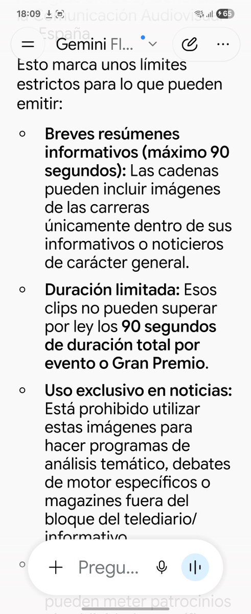 Alaia_Aizkorria's tweet photo. @IdiazAyuso Es increíble que con lo fácil que es pillar tus mentiras tus votantes continúen creyéndote, TVE no tiene los derechos de la F1 con lo que solo puede hacer breves resúmenes de un máximo de 90 segundos y solo en los informativos que es lo que ha hecho https://t.co/Rag4ZAKqZo
