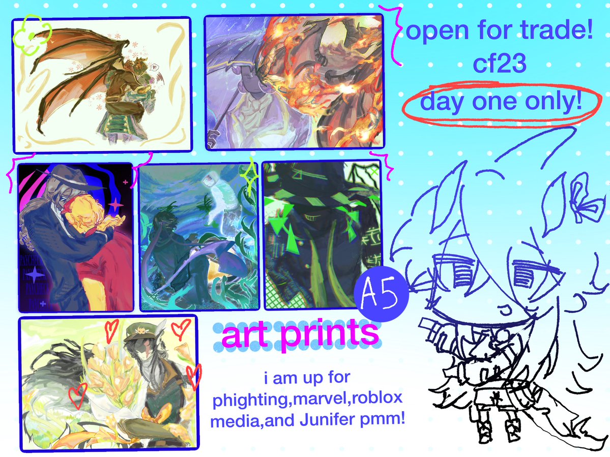 SHEVriNe1's tweet photo. hello i open for trade for #cf23!!! i’ll be cosplaying as medkit there im around 150cm. so you could find me better. please dm me if you are interested because im not going to print with big amounts. and reminder its for day one only! https://t.co/i2aNKjIdiQ