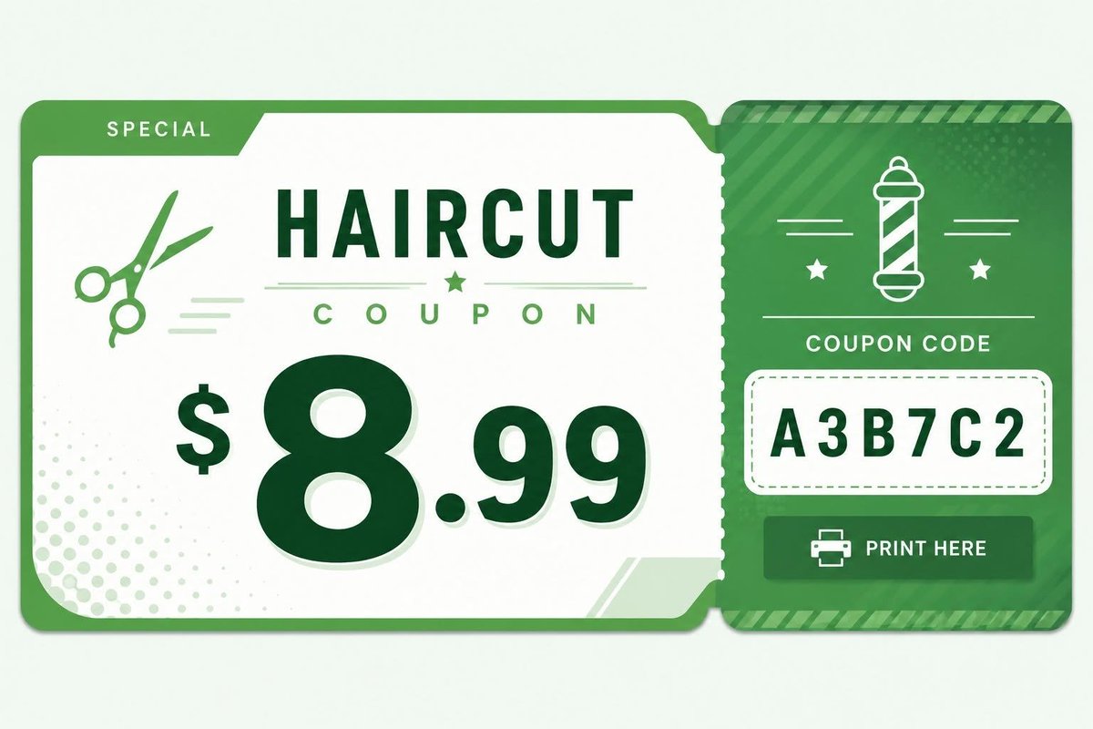 GreatAppcoupons's tweet photo. 🚨 DEAL FOUND 👀✂️

Your next haircut might be cheaper than expected.

🎟️ Check the coupon:
https://t.co/oCJXwnSDTz

Who needs a fresh cut? Tag them 👇

#HaircutDeals #CouponDeals https://t.co/yrJQSMZQuE