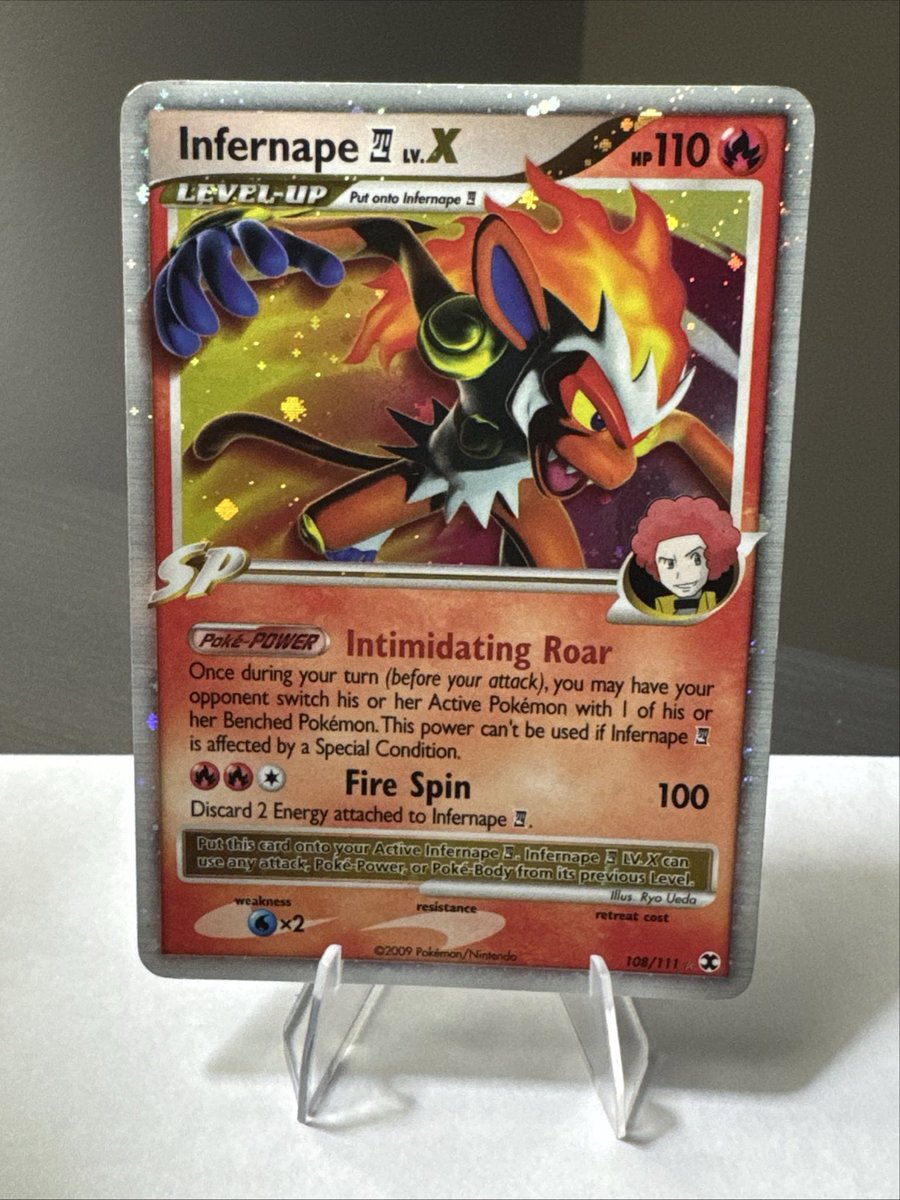 AmyCherry23's tweet photo. Pokemon Infernape Lv.X 108/111 - Rising Rivals Holo - Ultra Rare - 2009 LP https://t.co/1d4LNf1a0n #eBay via @eBay https://t.co/I2m0arI5aZ