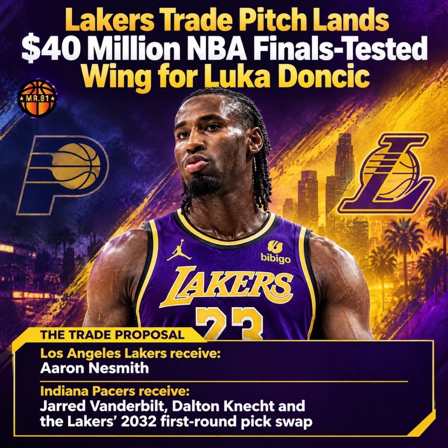 Mr8113439708's tweet photo. 🚨 Lakers trade pitch lands Aaron Nesmith 👀
LA would send Jarred Vanderbilt Dalton Knecht and a 2032 first-round pick swap for the two-way wing
Nesmith could be a perfect fit next to Luka Doncic
📰 https://t.co/hnZuMUtPOP
#Lakers #LakeShow #AaronNesmith #NBA #LukaDoncic https://t.co/Tr621LqNhz