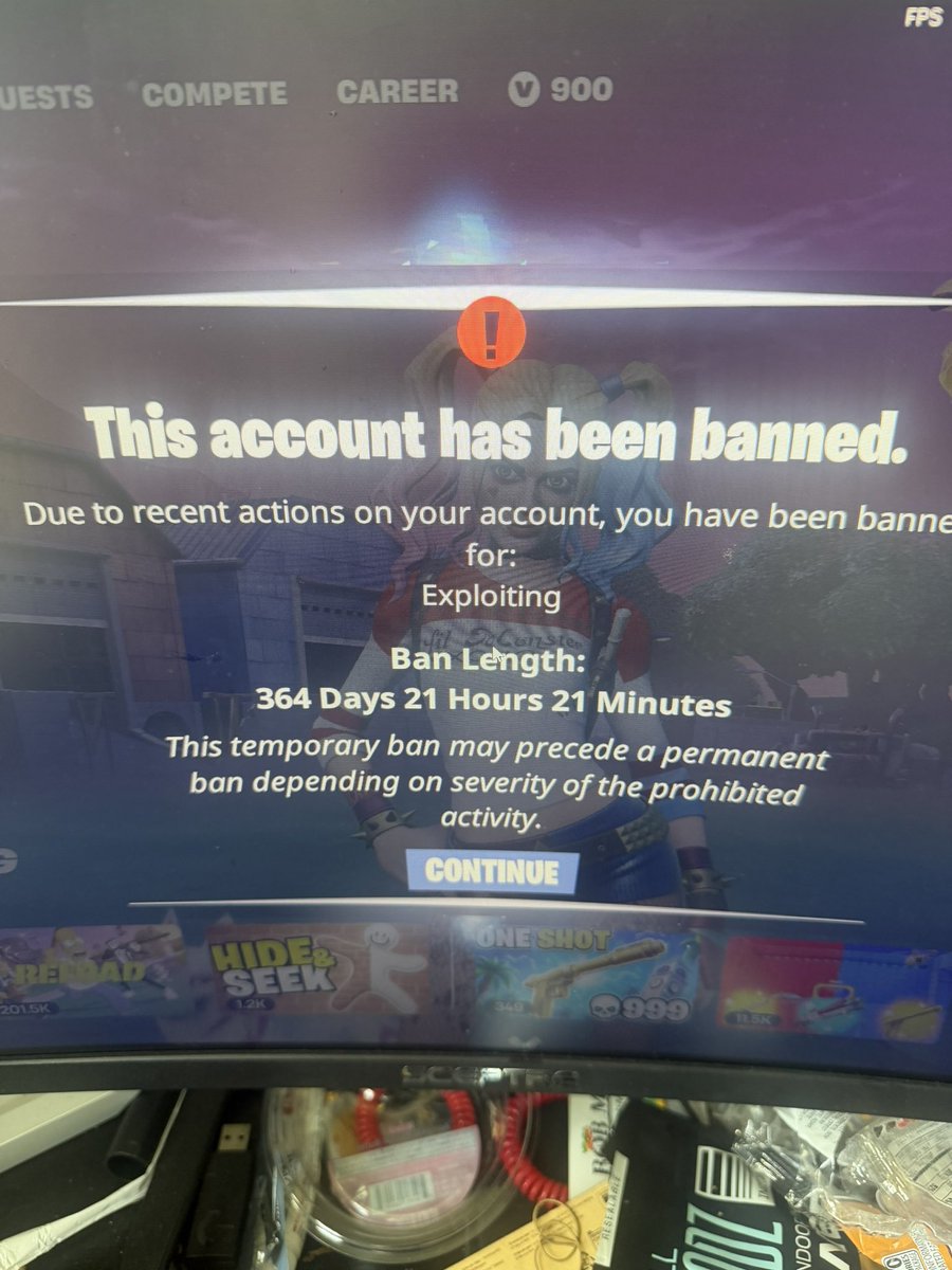 1TapSeem's tweet photo. Random fortnite ban is insane @Fortnite UNBAN ME i dont cheat https://t.co/kaFvLYpPlO