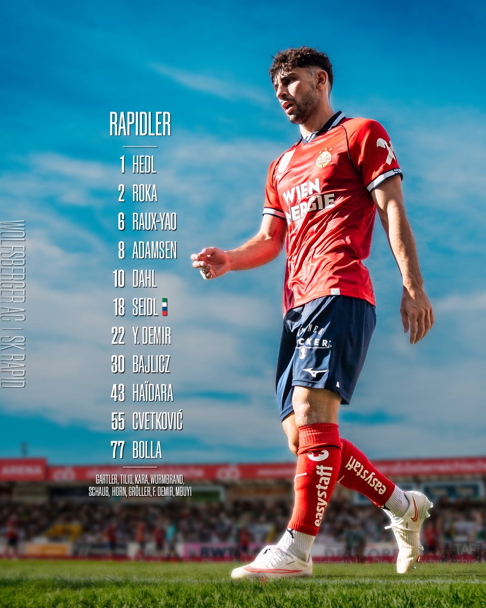 skrapid's tweet photo. Für folgende Startelf hat sich unser Cheftrainer entschieden! 🤞
#SCR2026 https://t.co/gxhbLCH2Vw
