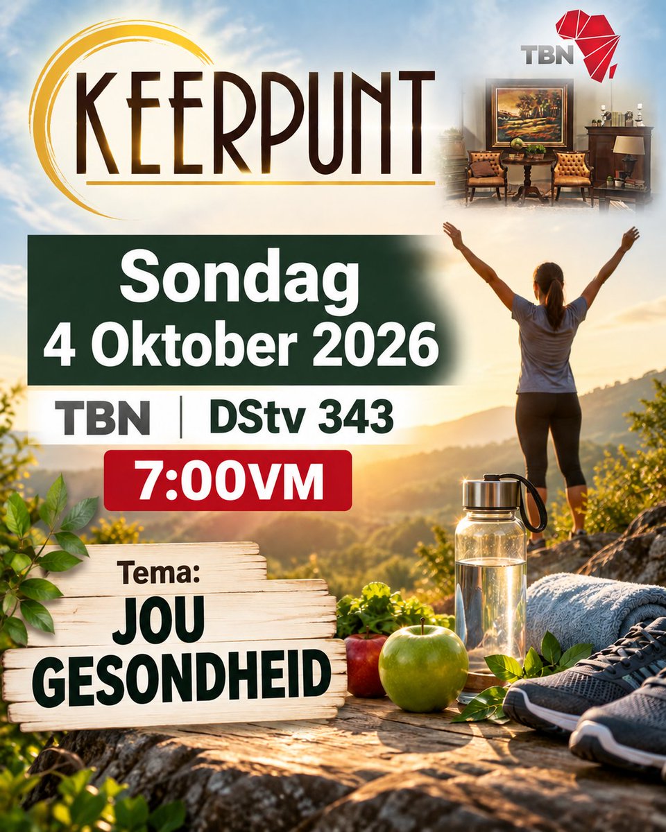 vdSpuyMinistery's tweet photo. God het jou wonderbaarlik geskep en jou liggaam is die instrument waardeur jy Hom dien en die Evangelie uitdra. Om na jou gesondheid om te sien, is daarom deel van verantwoordelike Christenskap. #keerpunt #dirkievanderspuybediening #TBN #DStv343 #Sondag4Oktober #gesondheid https://t.co/We38Cs5BoK