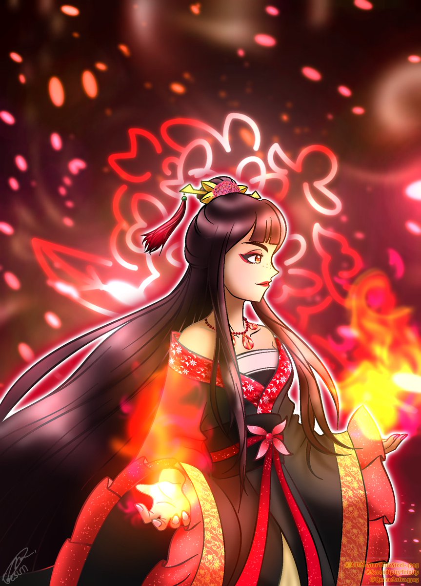 QueenAstra4305's tweet photo. Maiden from the Shu Palace 🔥❤️
So fun to draw her! 

#ThoughIAmAnIneptVillainess #ShuKeigetsu #FanArt #DigitalArt #IbisPaintX https://t.co/AQVBH0KSoW