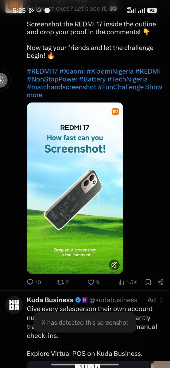 dydean07's tweet photo. @XiaomiNigeria I got this in two tries 💛
#REDMI17 #Xiaomi #XiaomiNigeria #REDMI #NonStopPower #Battery #TechNigeria #matchandscreenshot #FunChallenge #Fyp

@Olufemi03567165 
@Oluwavichtor 
@TimmyAkande03 https://t.co/GNQdOt9HdX