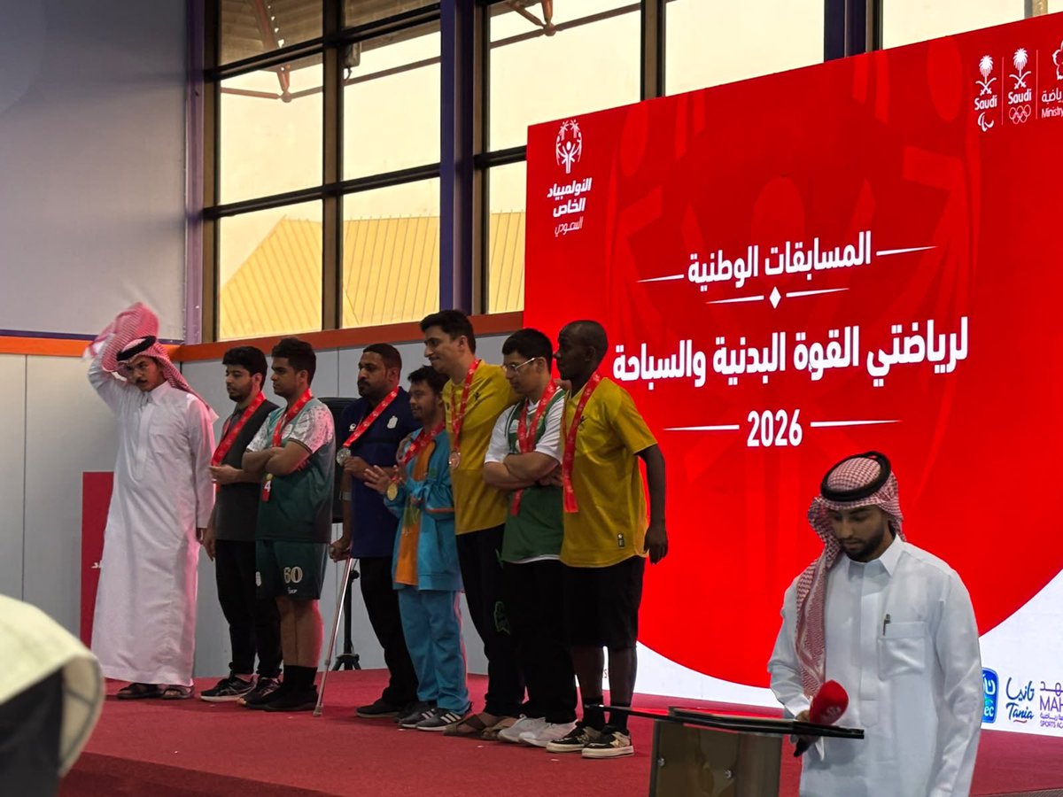 qassimclub's tweet photo. حقق أبطالنا عدد من الميداليات في الأولمبياد الخاص بمسابقة القوة البدنية والسباحة، وجاءت نتائجنا كالتالي:

سليمان الفايز القوة البدنية الصدرية🥇
مريبد العنزي القوة ا��بدنية الصدرية🥇
تركي المبرك السباحة 50م 🥇
عبدالمجيد الشليح القوة البدنية الميتة🥇
فهد العنزي القوة البدنية الصدرية 🥈
عدنان التويجري السباحة 25م ظهر🥉

مبروك يا أبطال 💪🏻