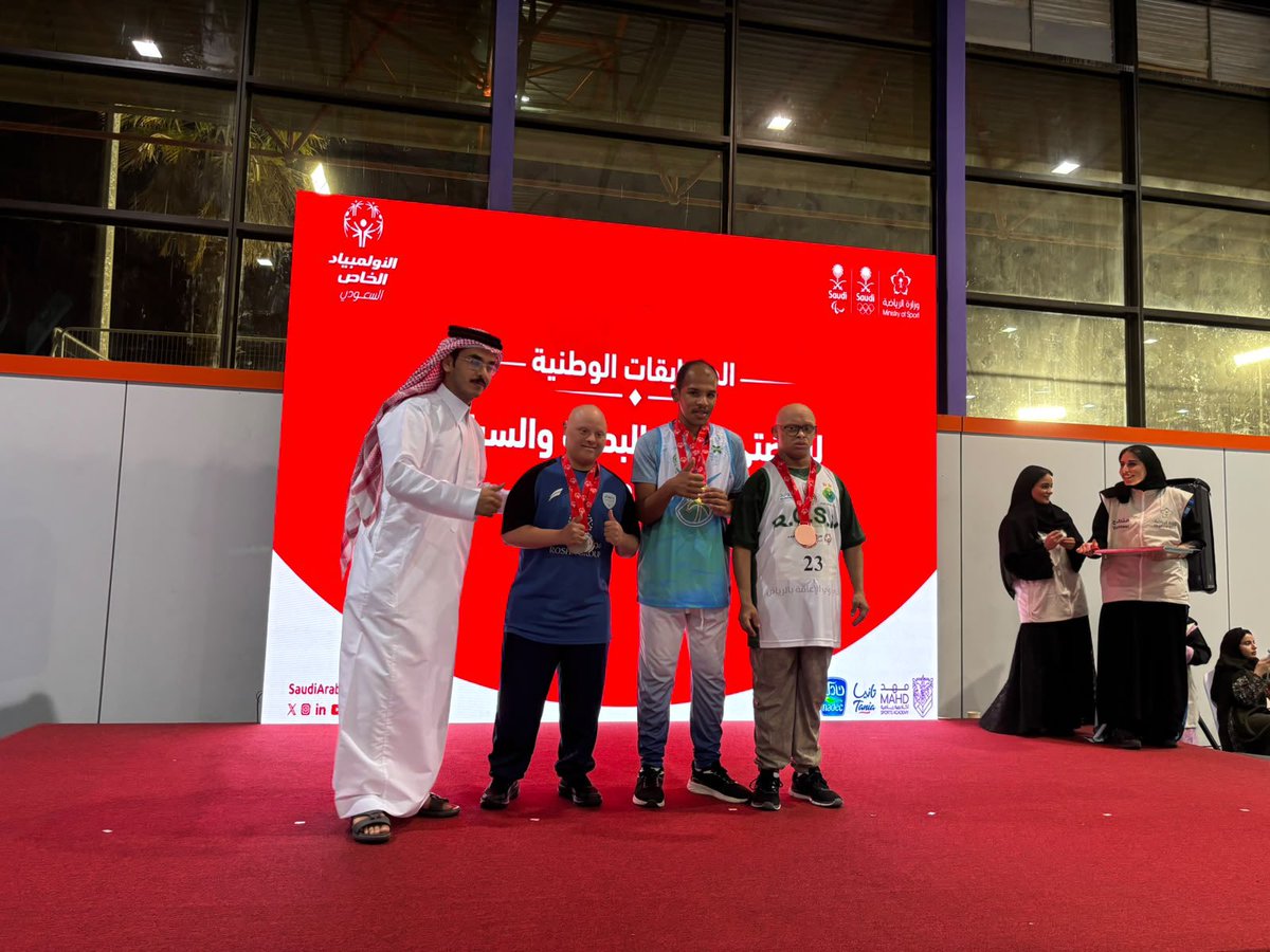 qassimclub's tweet photo. حقق أبطالنا عدد من الميداليات في الأولمبياد الخاص بمسابقة القوة البدنية والسباحة، وجاءت نتائجنا كالتالي:

سليمان الفايز القوة البدنية الصدرية🥇
مريبد العنزي القوة ا��بدنية الصدرية🥇
تركي المبرك السباحة 50م 🥇
عبدالمجيد الشليح القوة البدنية الميتة🥇
فهد العنزي القوة البدنية الصدرية 🥈
عدنان التويجري السباحة 25م ظهر🥉

مبروك يا أبطال 💪🏻