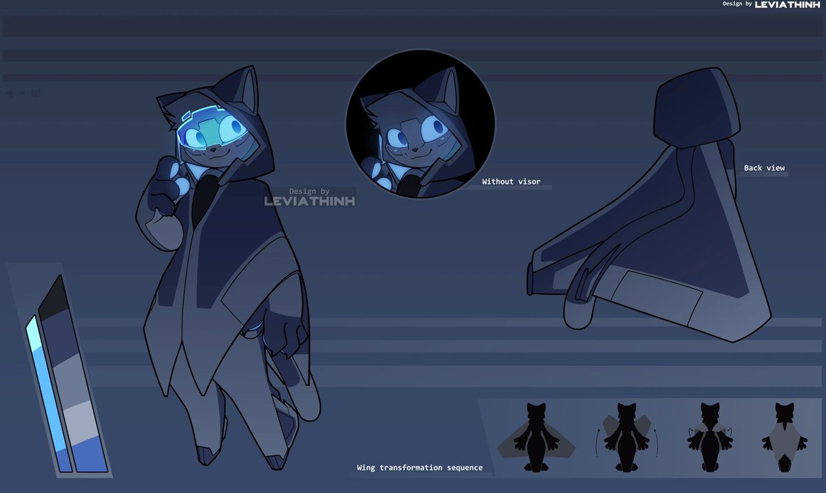 Leviathinh1's tweet photo. Aerocat character design commission for @Lucaflowe https://t.co/m8PZl2Qd7A