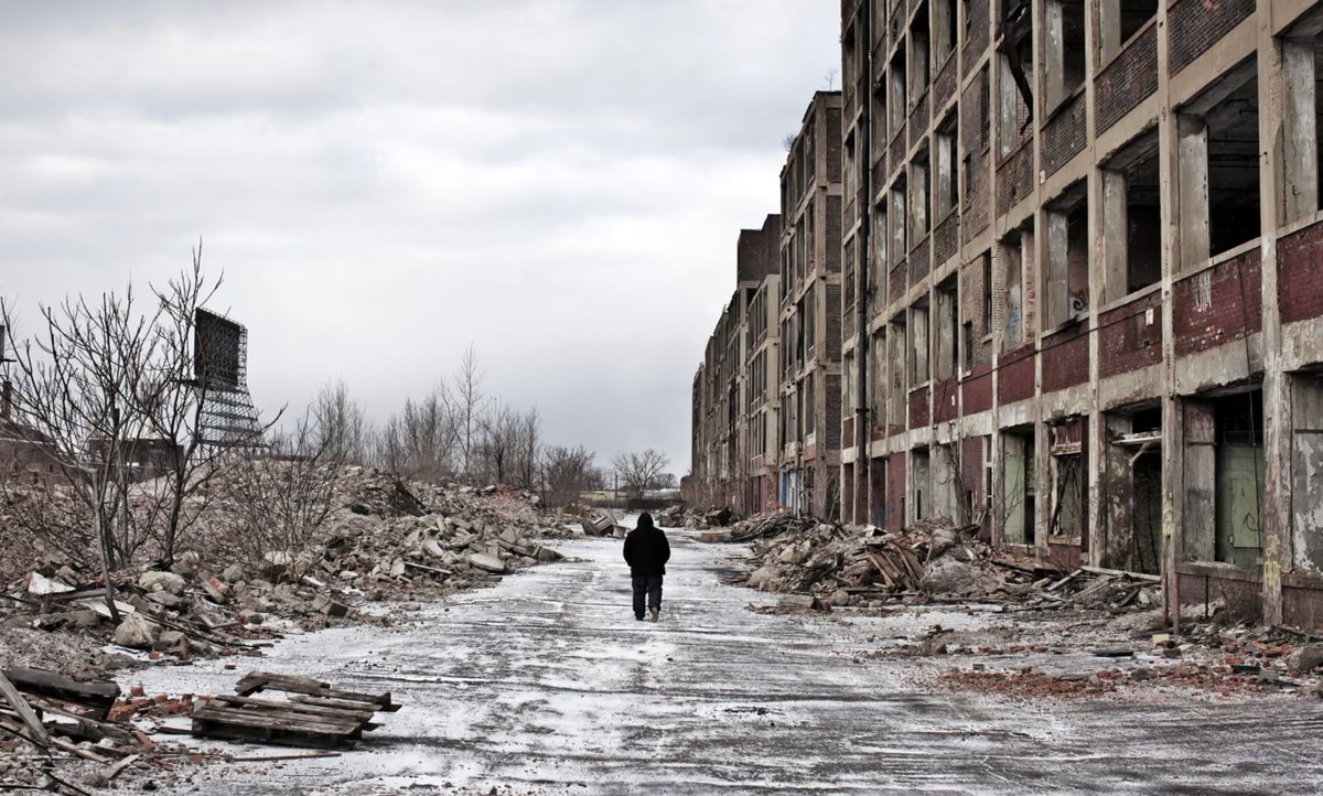 SimonElmer2022's tweet photo. If we want to know what will happen to Britain’s cities when the British population is a minority and the cities are flooded with African and Muslim immigrants, a good lesson is the city of Detroit in Michigan, USA. In 1966, Detroit was one of the wealthiest and most economically powerful cities not just in the USA but the whole world. Back then, the GDP of cities wasn’t recorded, but the GDP of Michigan was $39.26 billion, the vast share of it coming from Detroit, which was 5% of the US GDP of $813.4 billion. Because of strong unionisation, that wealth was shared, and Detroit had the highest per-capita income of any major city in the United States, with a factory worker in the automobile industry making enough money to purchase a house, buy several cars and send their children to college. In 1966, the population of Detroit was around 1.6 million, of which 33% were Black.

The following year, 1967, the Blacks in Detroit, living in the wealthiest city per capita in the USA, decided to riot. In a mere five days, 43 people were killed, 1,189 were injured, over 7,200 were arrested, around 2,500 stores and businesses were looted or damaged, and nearly 700 buildings were destroyed by fires. The officially estimate of the financial cost of the Black riot was $40-45 million at the time, or about $287 million to $323 million adjusted for inflation.

The most immediate result of the riot was White flight from the city to the suburbs, followed, inevitably, by the slow death of the automobile industry in Detroit and the withdrawal of investment in the city. Between 1970 and 1980 alone, Detroit lost roughly 310,000 residents, almost all of them White, while the Blacks stayed in the ruin they had created with their adolescent, violent and criminal behaviour.

By the time of the 2020 Census, the population of Detroit was down to 639,111, nearly a third of what it was before the riots. 80.38% of the population is now Black, two-and-a-half-times what is was in 1966, about 514,000 residents, marginally down from 528,000. And with all the White people gone, the GDP of Detroit is now $276.5 billion, 0.85% of the GDP of the USA, a sixth of what it was before the riots. 

You see the same behaviour in housing estates or neighbourhoods in the UK and across the USA. Uniquely among the peoples of the world, Blacks destroy their own surroundings. When they riot, it is their own neighbourhoods and cities that they destroy. When not rioting, it is their streets that they turn into rubbish dumps, their housing blocks they turn into broken drug dens of abandoned women and their ferral kids. Left to themselves, Blacks, without exception, revert back to what they are, an uncivilised, violent and low-IQ people living in a world they do not understand and cannot adjust to, and which, again without exception, they turn into a hell for themselves and everyone who is forced to live among them.

I visited Detroit several times in 2002, and it’s a ghost town. The centre looks like one of those Hollywood movies from the 1950s in which a secret nerve gas has been dropped on the population. The famous Woodward Avenue, the main strip and once the city’s commercial hub, is lined with Black prostitutes and their Black pimps, which is one of the few industries in which Blacks thrive. White people from the suburbs and wealthy surrounding towns simply do not go there. The entire city is a no-go zone except for those trying to score drugs, another industry in which Blacks thrive in every city in the world in which they live.

London, Birmingham and Manchester all have large Black populations, and are all cities in which the White British are now minorities. When the Blacks riot, which they will because that’s what Blacks always do, the current steady White flight from our cities will become a flood, and our burned-out cities will collapse just like Detroit.

There is no city in the Western world, whether Baltimore, Paris or London, in which the Black population reaches a critical mass that does not degenerate into rioting, street crime and gang warfare. We can see this on a grander scale in African countries like South Africa, Zimbabwe, Angola, Somalia, Sudan, Uganda, Nigeria (etc.) that were former European colonies and are now under Black governments. Like the street gangs that run drugs and prostitution in Western cities, their governments are all, without exception, a mix of corruption, incompetence, crime and military dictatorships. 

Without White governments, African countries have collapsing infrastructure, vast debts, mismanaged finances, rising and violent crime and, again, White flight. White people as little want to live in countries run by Africans as we want to live in neighbourhoods of Blacks, because sooner or later every Black neighbourhood will riot. Blacks do not know how to create, how to nurture, how to maintain, how to build. They only know how to destroy: to consume the resources of the country into which they move, and then to destroy it.

Africans, whether in Africa or the West, have shown again and again that they cannot govern themselves. Adjusted for inflation, the Western world, which means White tax-payers, has handed $4.7 trillion to Africa since 1960 alone, and yet the place is still a stain on the planet. Sub-Saharan Africa, in which 67% of the world’s poor live today, still has 46% of its population (524.4 million people) living in extreme poverty. Absurdly and obscenely, only 53.6% have access to electricity. The roads, railways, hospitals and other infrastructure we built and left has fallen into ruin for lack of maintenance and hasn’t been replaced. Nowhere else on the planet is run so badly, or is governed by such incompetent and corrupt leaders.

What lessons can and must we learn from this? In 1960, seven years before the Detroit riots, colonialism was made illegal under international law, so we are not going to go back into Africa to run their countries the way they were before, when Rhodesia and South Africa were financially flourishing states and Blacks were segregated from Whites. But we can and must learn the lessons of Black History to defend our own neighbourhoods, cities and countries from Black populations. If we don’t want to see London, Birmingham, Manchester and every other city in Britain go the way of Detroit, and our country go the way of South Africa, the Black populations have to be kept down to a very small percentage of the total, not be allowed to form ghettos, and no Black person should every hold any public office in the UK state. 

As we saw when the most senior Black figures in British life, heads of colleges, lawyers, journalists and politicians, all sided with the lie that Jason Arday was a martyr rather than what he was, another Black criminal, Blacks place allegiance to other Blacks, no matter what their crimes, above law, logic, society, honesty, responsibility, accountability and all the other concepts invented by White people and which Blacks are as incapable of understanding in Britain as they are in Africa, let alone of observing.

And yet, in the face of all this evidence, historical and geographical, of the incompatibility of Blacks with a civilised society, successive UK governments are importing millions of Africans into Britain. At the last count, which is already out of date, there are around 675,000 Nigerians, 250,000 Somalis, 200,000 Ghanaians, 200,000 Zimbabweans, 50,000 Sudanese and thousands of other sub-Saharan Africans living, at our expense, in Britain, the vast majority of whom have come here since 2021. In addition, there are also 1.2 million Caribbeans who have been here for longer, but after decades and several generations of living among us still retain, and at every opportunity demonstrate, the pack mentality and disposition for violence and crime of all Africans.

The question I get asked more than any other is what is the purpose of importing tens of millions of unskilled, violent and unworking immigrants from sub-Saharan Africa and South Asia into Britain, when there is absolutely no need and as little capacity for them to be employed in an advanced economy like ours. And the answer is they have been brought here to destroy Britain, just as they did Detroit, just as they have the countries they have been handed to govern by virtuous but flawed ideas about equality not as a principal of law but of biology. Blacks, as they demonstrate every day, are neither equal to nor compatible with us, and if we want to save our countries in Britain, Europe and across the West, all immigration from Africa has to be stopped immediately and permanently and millions — tens of millions — of Blacks have to be deported back to Africa. 

This, undoubtedly, doesn’t accord with liberal ideas about the lack of any difference between races, the equality between cultures, the White man’s burden of humanitarian aid for third-world countries, the moral imperative of decolonisation and all the other beliefs of White liberals that have brought us to the point where we are about to lose our countries to what is a deliberate and planned invasion; but the alternative is disaster. Detroit is an image of our future.