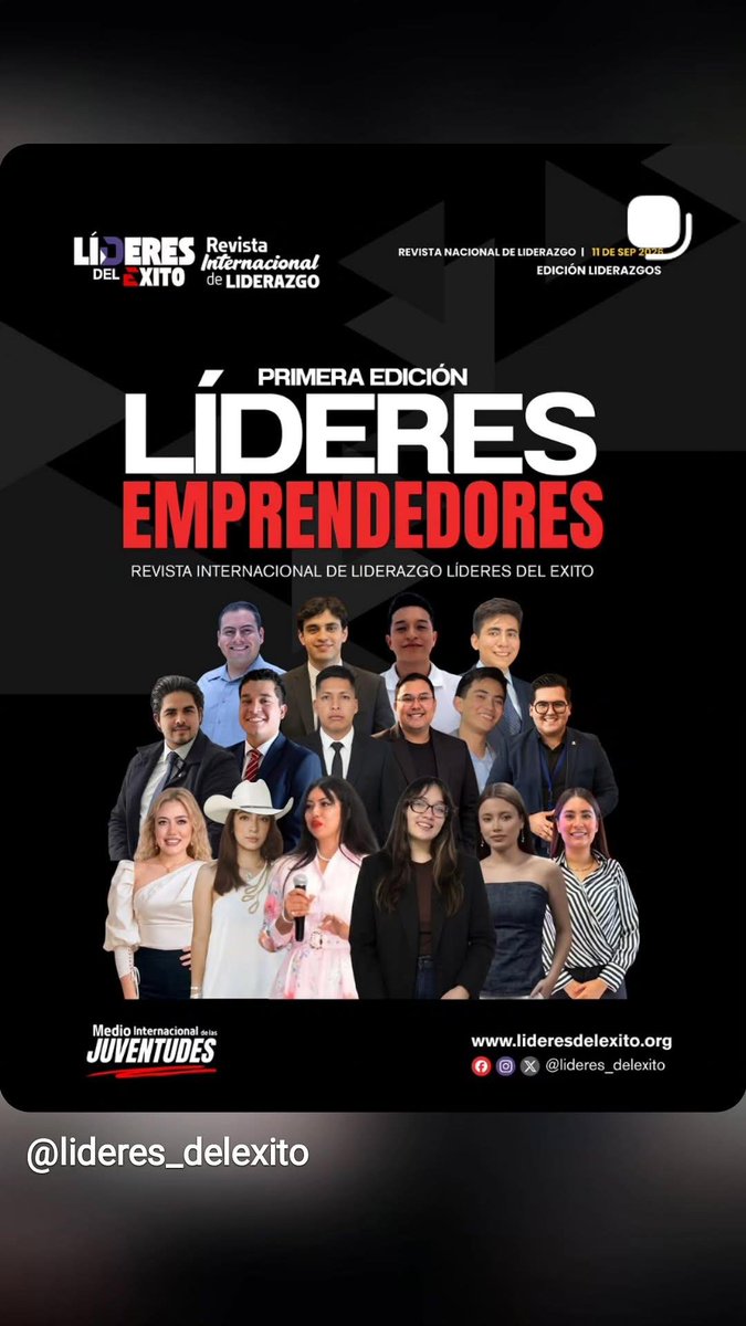 GoldenDiplomats's tweet photo. Muy agradecido por la noticia de formar parte de la revista Líderes del Éxito. ✨

Es un verdadero honor ver reflejado en sus páginas un camino dedicado a transformar la manera de entender y ejercer la política y la diplomacia.

Seguimos construyendo, innovando y dejando huella https://t.co/CfAHNf8ZXV