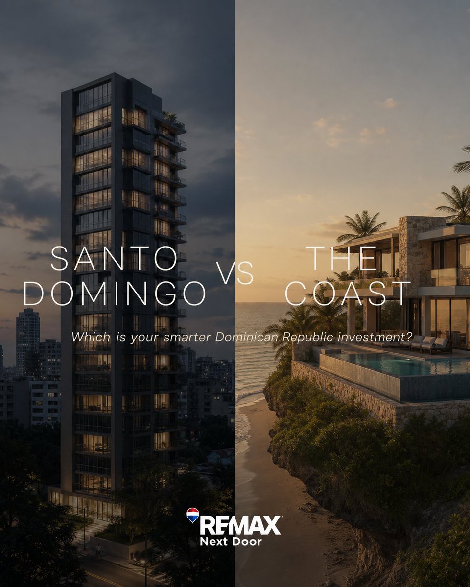 therealHarold_'s tweet photo. Santo Domingo or the coast? Where would you put your next Dominican investment - a city condo in the capital, or a beachfront villa on the water? Pick a side and tell us why in the replies. We'll stack up the numbers on both before you decide. https://t.co/5JIOdQSj3D