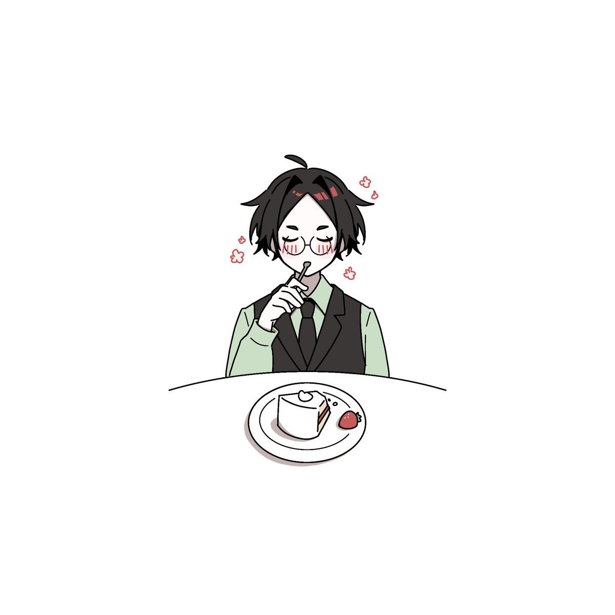 nasu_bib1's tweet photo. あおみ先生が好きなものを最後に残しておくタイプだと嬉しい https://t.co/LYZtJMeQEt