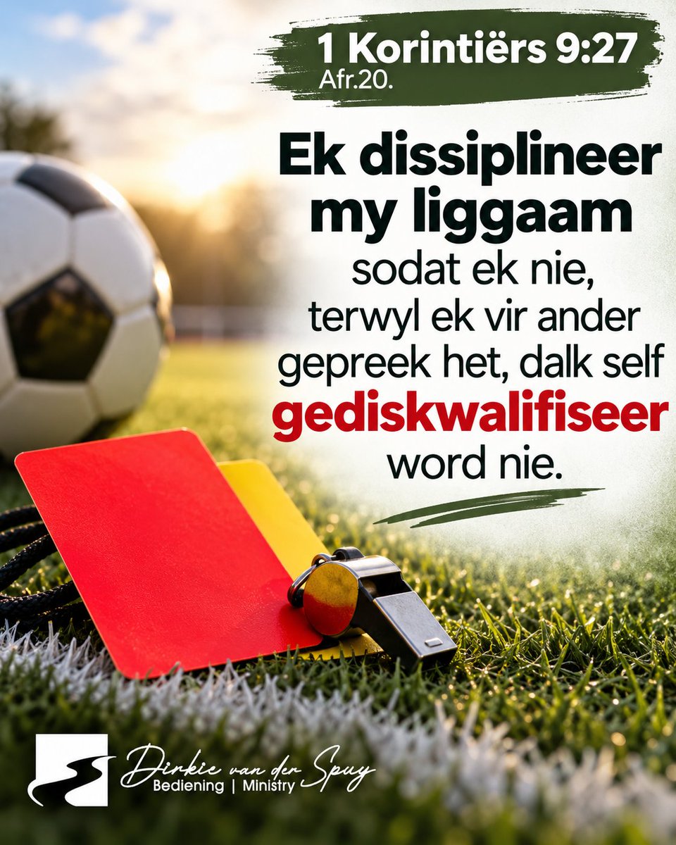 vdSpuyMinistery's tweet photo. Soos ’n atleet doelgerig oefen om die wenstreep te bereik, moet ’n gelowige met fokus en volharding leef. Moenie doelloos deur die lewe beweeg nie – hou jou oë op Christus en die ewige prys. #keerpunt #gesondheid #Sondag4Oktober #TBN #TBNAfrica #DStv343 #Bybelsewaarheid https://t.co/CYUm0g9aCH
