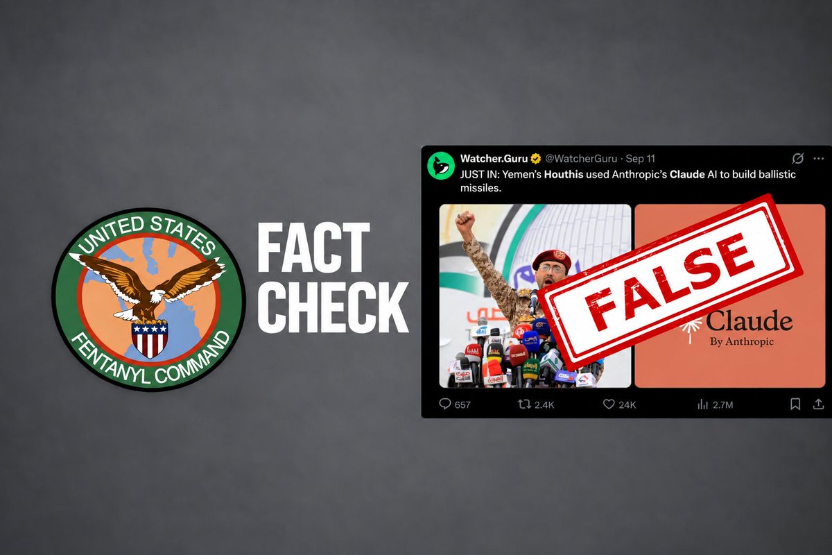 FENTCOM's tweet photo. FENTCOM Factcheck

This headline is not real and is market manipulation by Anthropic.

Anthropic benefits through viral reports about itself and its products.

The three deadly scams that dominate the 2020s: cryptocurrency, AI corporations, and betting sites.

Read critically! https://t.co/ZyGPi5ka1C