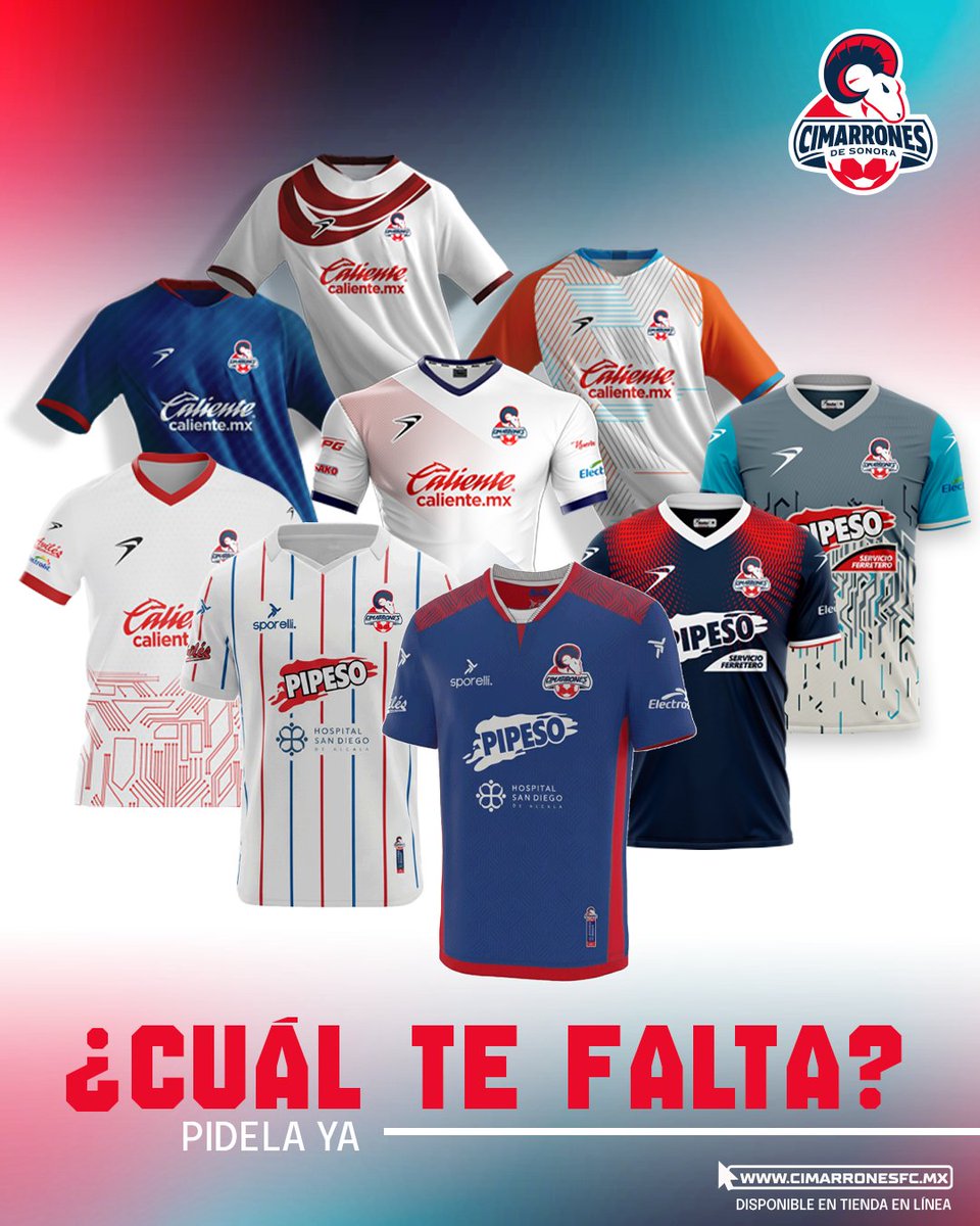 CimarronesFC's tweet photo. 🐏 Una historia en cada jersey 👕

Elige tu jersey favorito de Cimarrones. Tenemos jerseys de diferentes temporadas

🛒 Compra en nuestra tienda en línea: https://t.co/iYsY2kwpbm https://t.co/epMor0YFJD