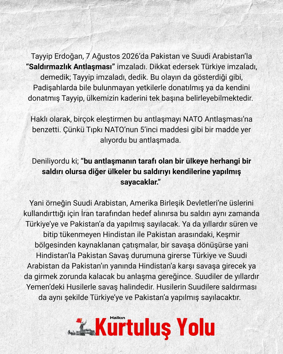 kurtulusyolugz's tweet photo. 214. sayımızda HKP Genel Başkanı Mustafa Şahbaz, “Mekke Paktı Antlaşması”nı tüm detaylarıyla birlikte açıklıyor.

Yazının devamına ve Kurtuluş Yolu Gazetemizin 214. sayısının tamamına erişmek için bio kısmında bulunan linki ziyaret edebilirsiniz. https://t.co/hIlicT55vN