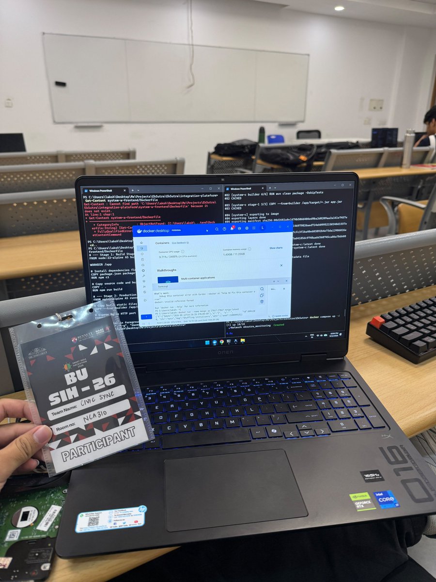 adityars07's tweet photo. Let's gooooooooo 💻🚀
#SIH2026 #SmartIndiaHackathon #Hackathon #Coding #Developers #Tech #BuildInPublic https://t.co/XUe0W3G09w