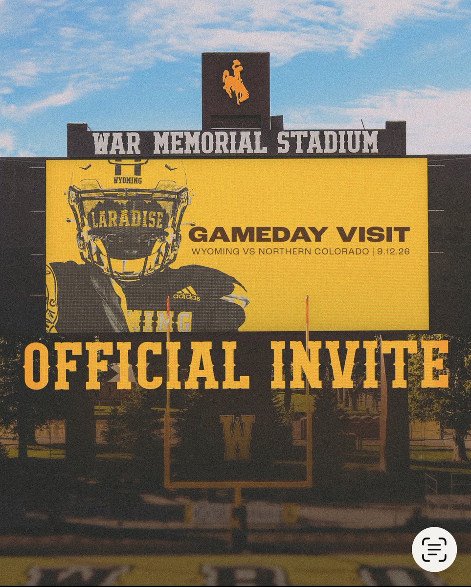 JaxsonCSanders's tweet photo. Excited to be up in Laramie for the game this afternoon❗️
@Coach_Sanford2 @Wes_Kieschnick @KirschkeTravis @TommyVento16 @SixZeroAcademy @CoachBHen @JamoBrown_ @CoachABohl @Coach_DGibson https://t.co/eWtzIbFLEm