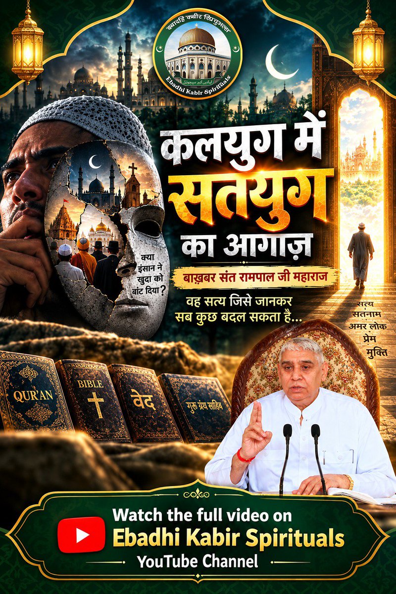 OfollowC's tweet photo. #कलयुगमें_सतयुगकी_शुरुआत_भाग8
क्यों पहुंच रही हैं हरियाणा की पंचायतें संत रामपाल जी महाराज जी को सम्मानित करने धनाना धाम में।
देखें विशेष वीडियो कलयुग में सतयुग की शुरुआत भाग 8 Factful Debates YouTube Channel पर।
Factful Debates YouTube Channel https://t.co/yQ7Cdv3uUF