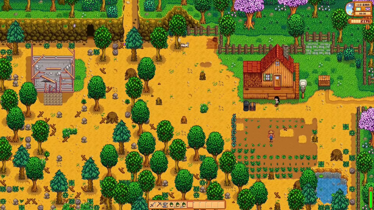 lotts026001's tweet photo. Just wrapped a 1-hour casual farming session in Stardew Valley  My crops are finally thriving and I even got a new chicken! Super chill way to end a busy day. https://t.co/NBh8wso9T0