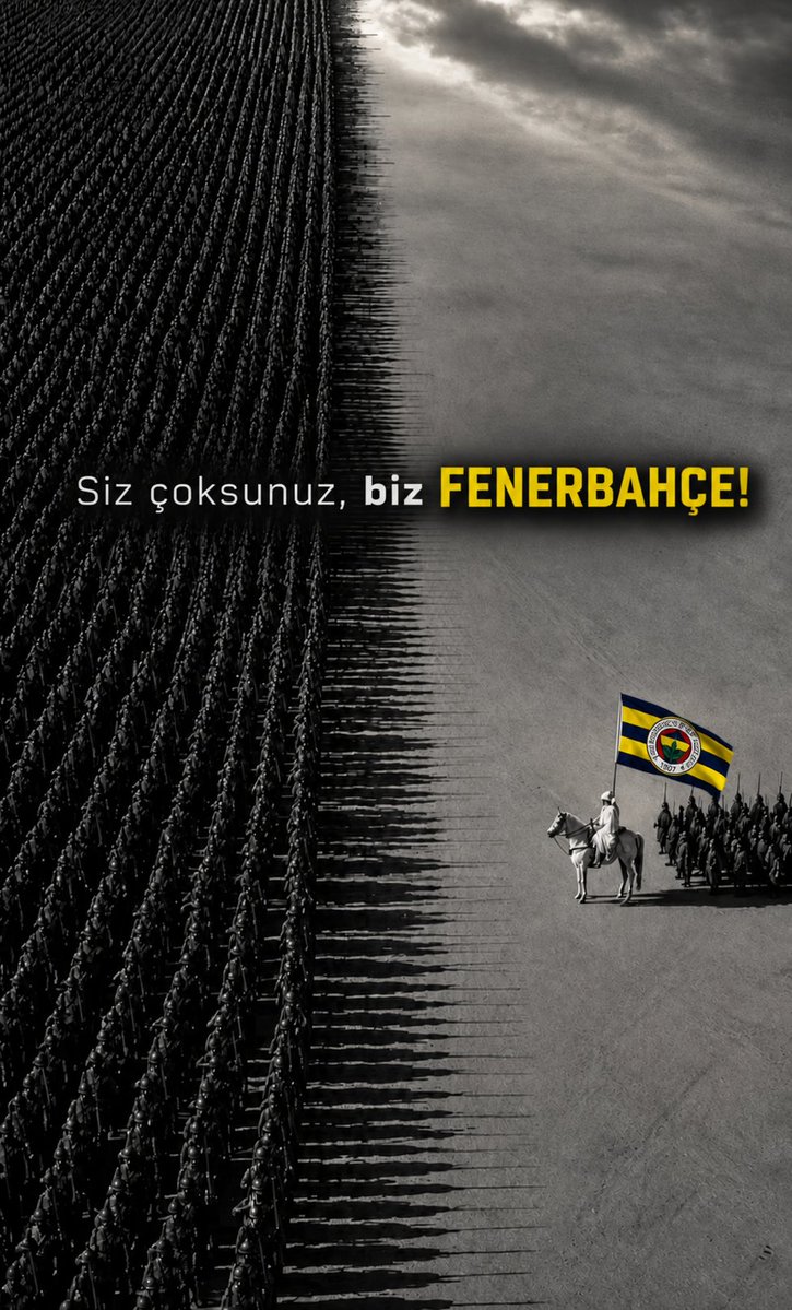 DerinFenerli_'s tweet photo. Siz çoksunuz, biz FENERBAHÇE! 💛💙 https://t.co/ZepOa0EZ4c
