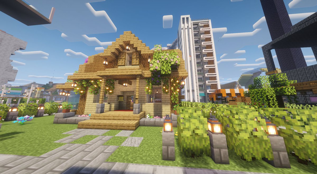 Jan_Saba1's tweet photo. メイン鯖のスポーン地点、
少し建築が増えたらしい...

#マイクラ参加型 #マイクラ #Minecraft #マイクラマルチ募集 #じゃん鯖 https://t.co/3a8mfpqNN0