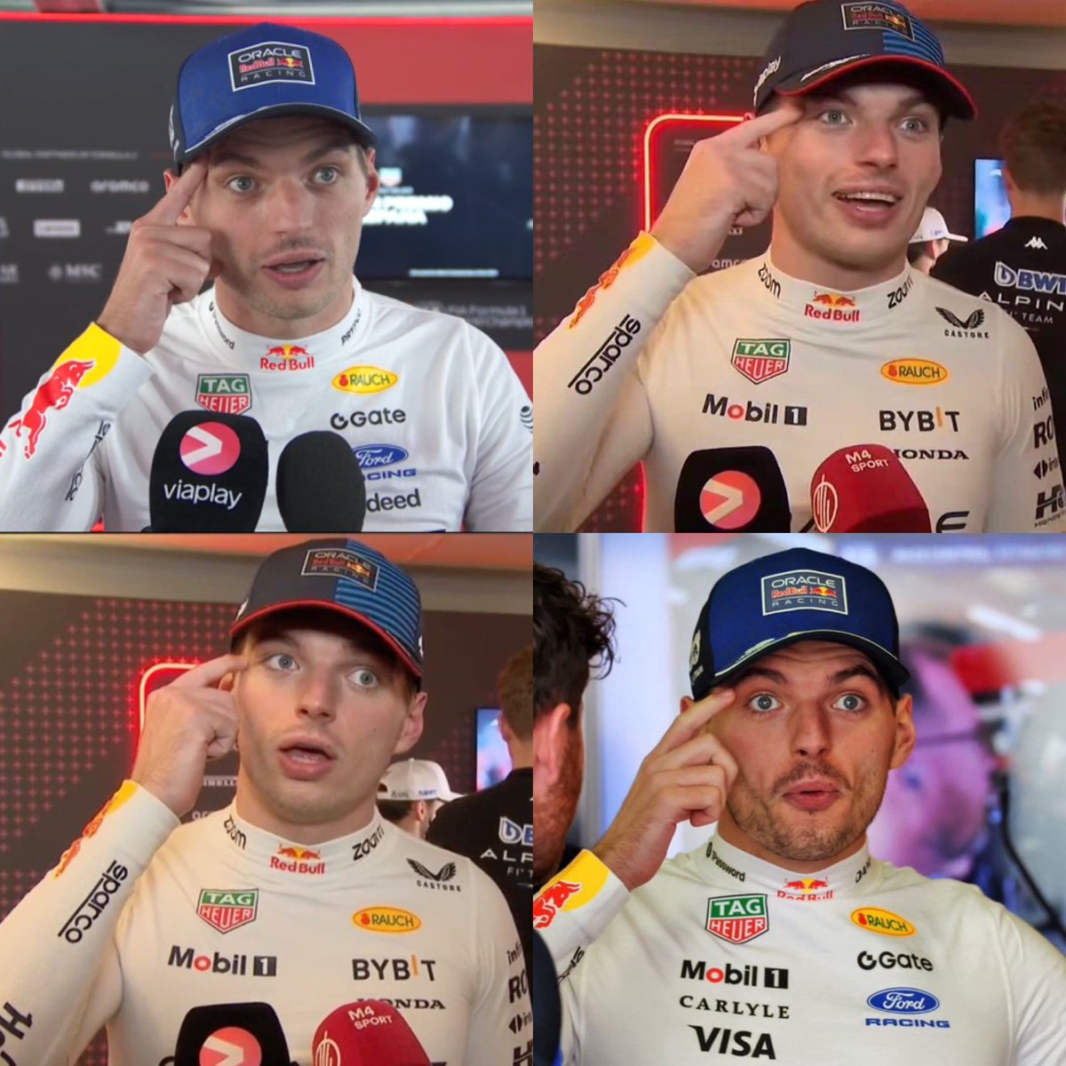 veraylec's tweet photo. max verstappen and his schizophrenic ass help 😭 https://t.co/pxau4P5QTQ