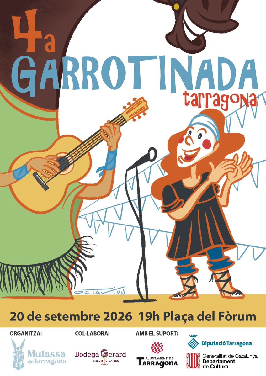 MulassaTgn's tweet photo. 🎤 Arriba la 4a Garrotinada de Tarragona, una vetllada dedicada a la cançó improvisada dels Països Catalans i en especial del garrotín ✨ https://t.co/p6TQadx4IH