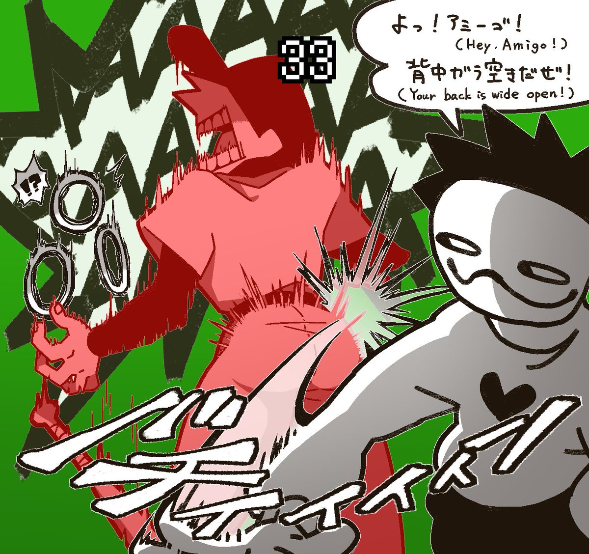 char_suke_0801's tweet photo. #ザカバタ  #zachbatter 
🍑💥👋 https://t.co/w25fostAPQ