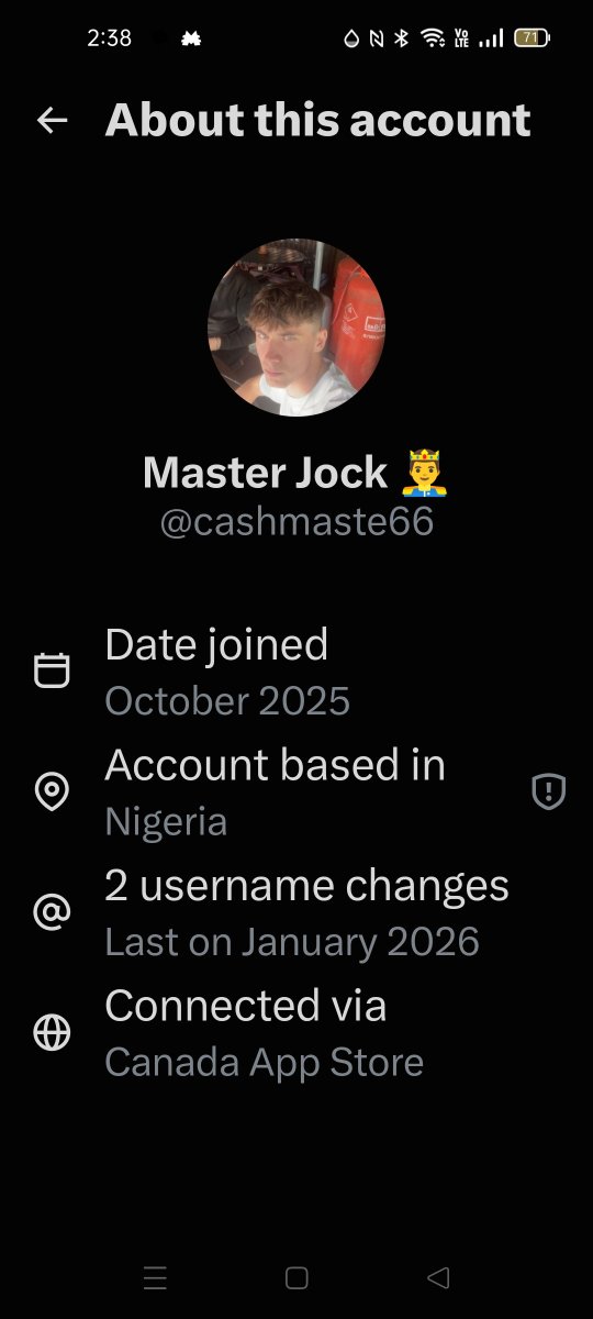 benjamin_s90878's tweet photo. @cashmaste66 People stop sending money to this fake account from NIGERIA https://t.co/IUKHXUSK5E