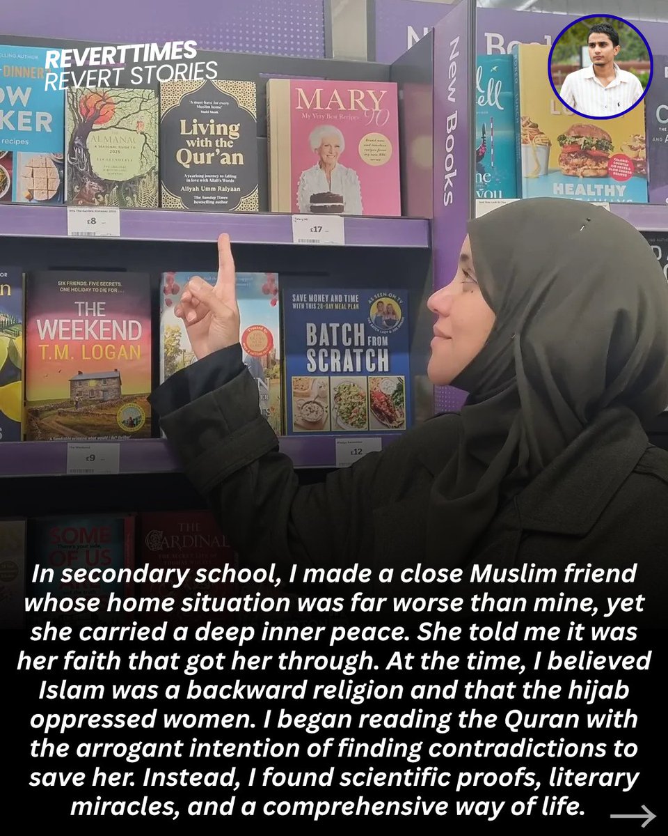 reverttimes's tweet photo. "I QUESTIONED CHRISTIANITY... THEN FOUND ISLAM"
#revertstory #britishmuslimah #reverttoislam #muslimrevert #revert 🇬🇧
▪︎ To see the full story, view the post pics and swipe through them. https://t.co/7El9SuhzW0